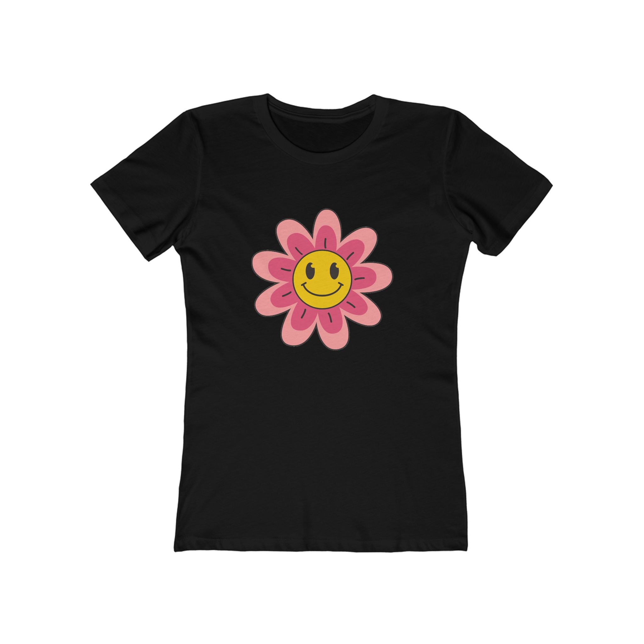 Flower Women's Tshirt, Floral Graphic Tee, Casual Top for Her, Spring Blossom Shirt, Botanical Print Blouse