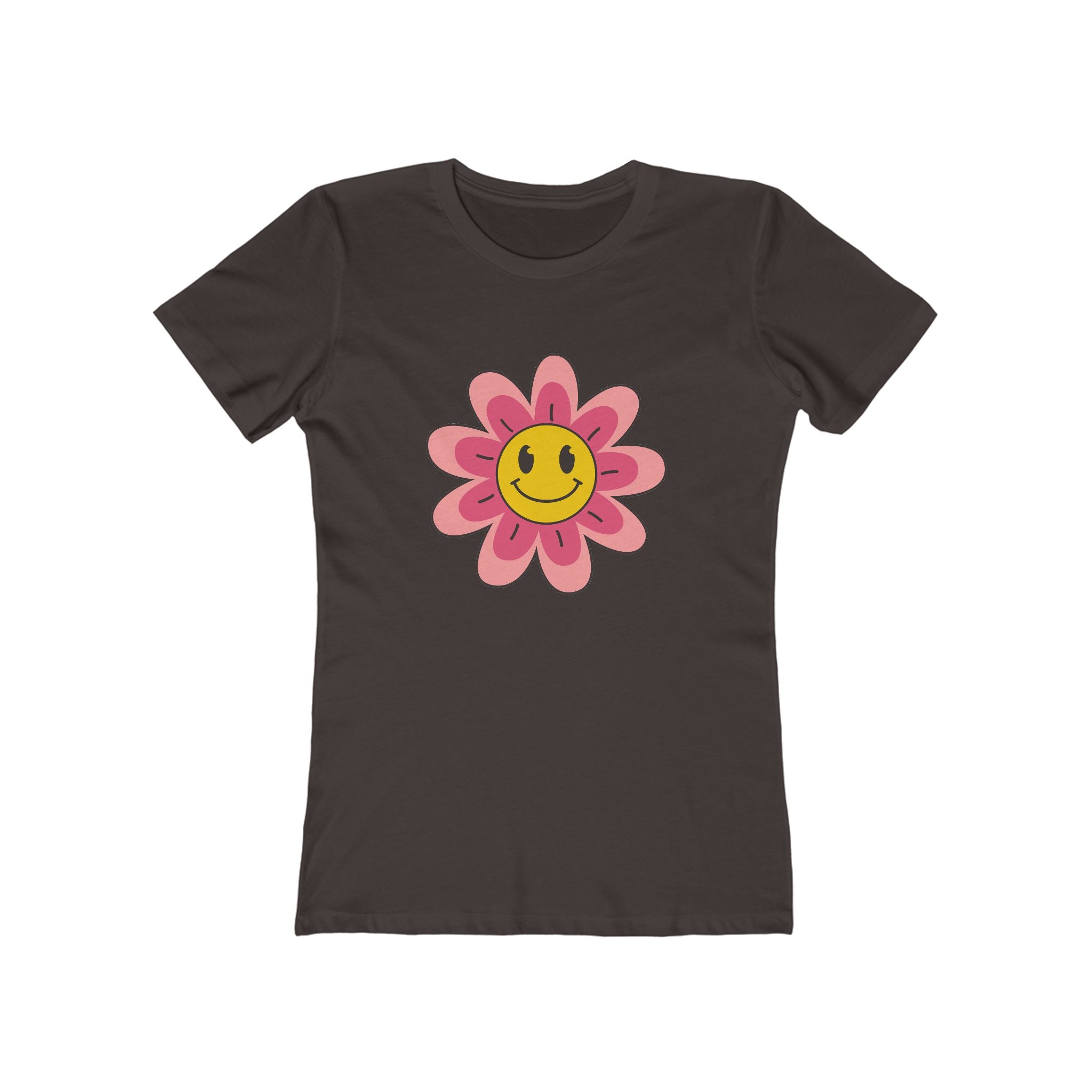 Flower Women's Tshirt, Floral Graphic Tee, Casual Top for Her, Spring Blossom Shirt, Botanical Print Blouse