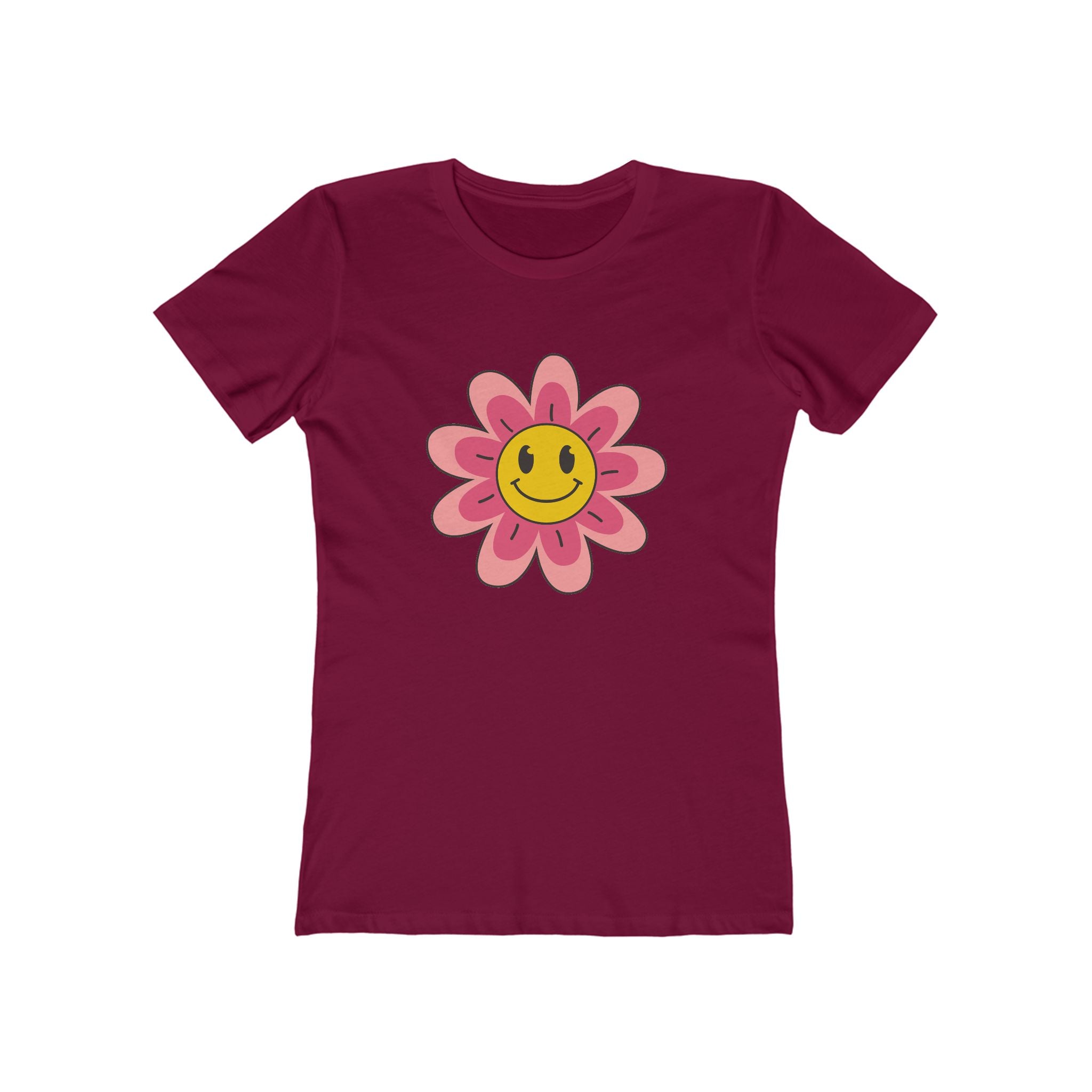 Flower Women's Tshirt, Floral Graphic Tee, Casual Top for Her, Spring Blossom Shirt, Botanical Print Blouse