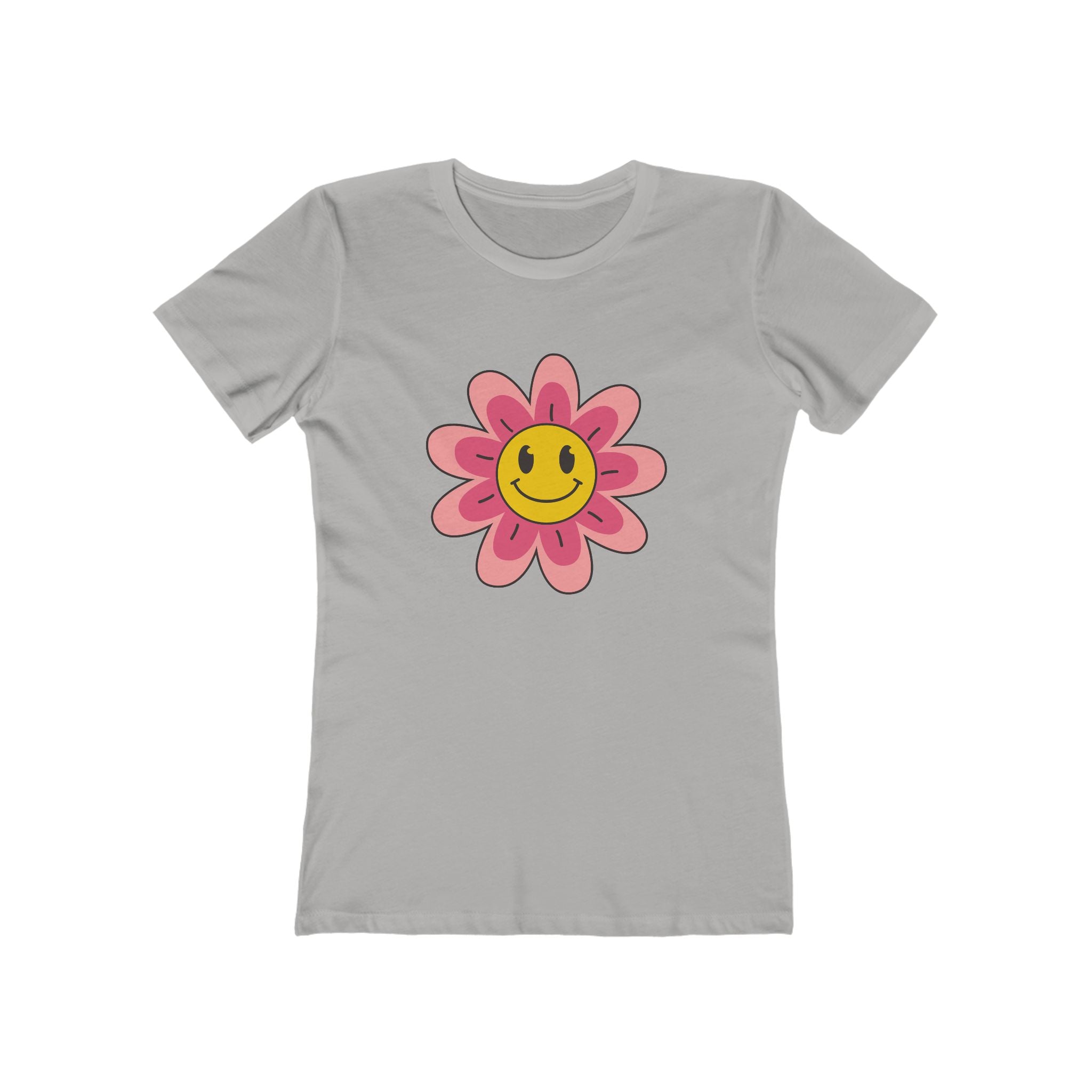 Flower Women's Tshirt, Floral Graphic Tee, Casual Top for Her, Spring Blossom Shirt, Botanical Print Blouse