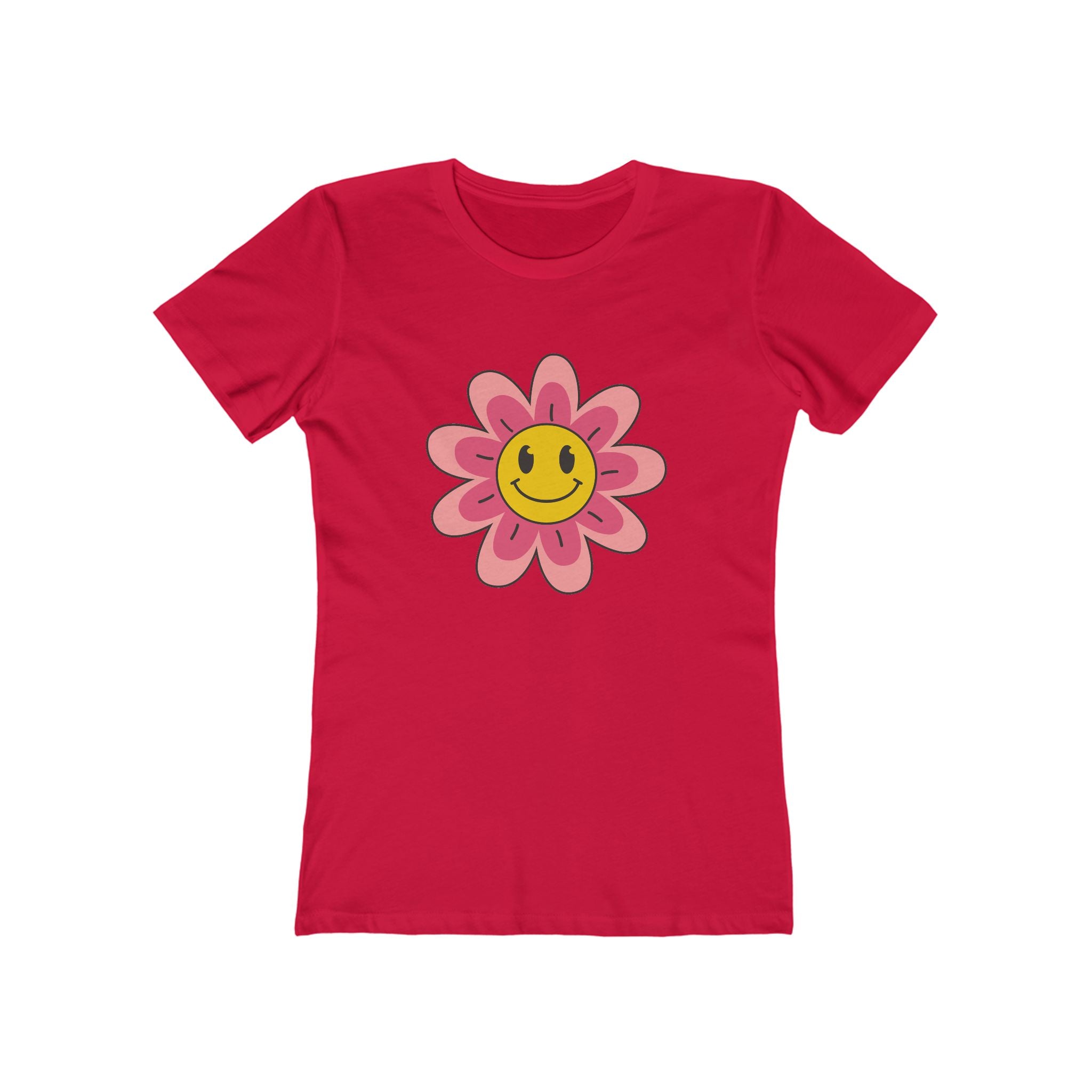 Flower Women's Tshirt, Floral Graphic Tee, Casual Top for Her, Spring Blossom Shirt, Botanical Print Blouse