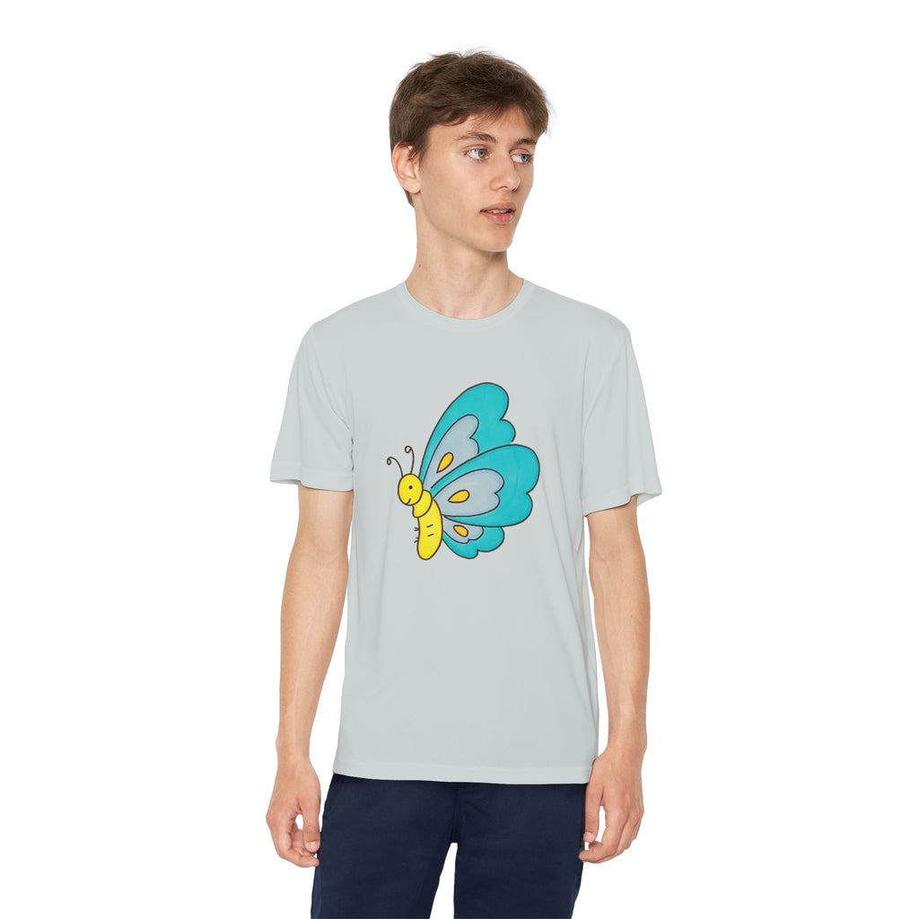 Butterffy Youth T-Shirt Sports Graphic Tee, Cool Athletic Shirt for Kids, Perfect for Sports Events, Team Spirit