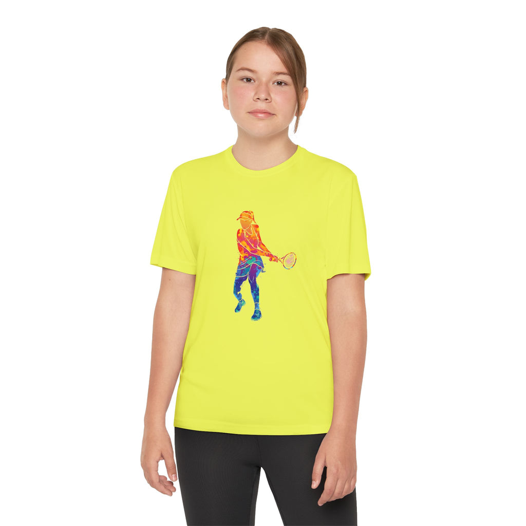Tennis Youth Sports Graphic Tee, Cool Athletic Shirt for Kids, Perfect for Sports Events, Team Spirit, Birthday Gift, Summer Activities