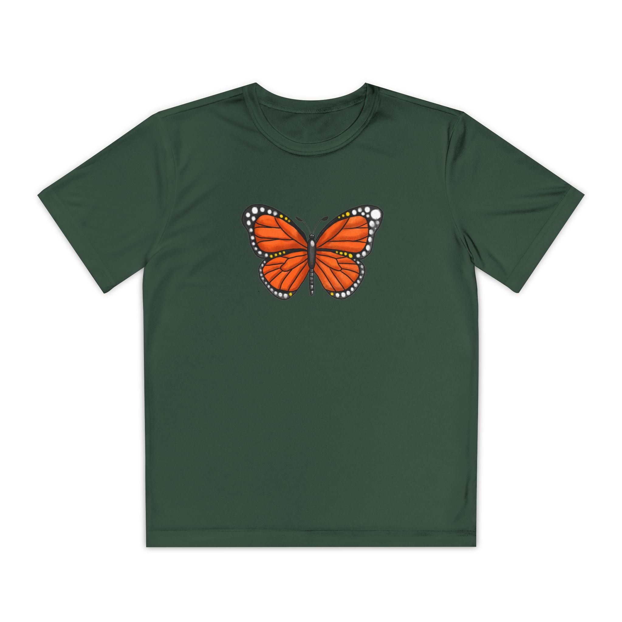 Butterffy Youth T-Shirt Sports Graphic Tee, Cool Athletic Shirt for Kids, Perfect for Sports Events, Team Spirit