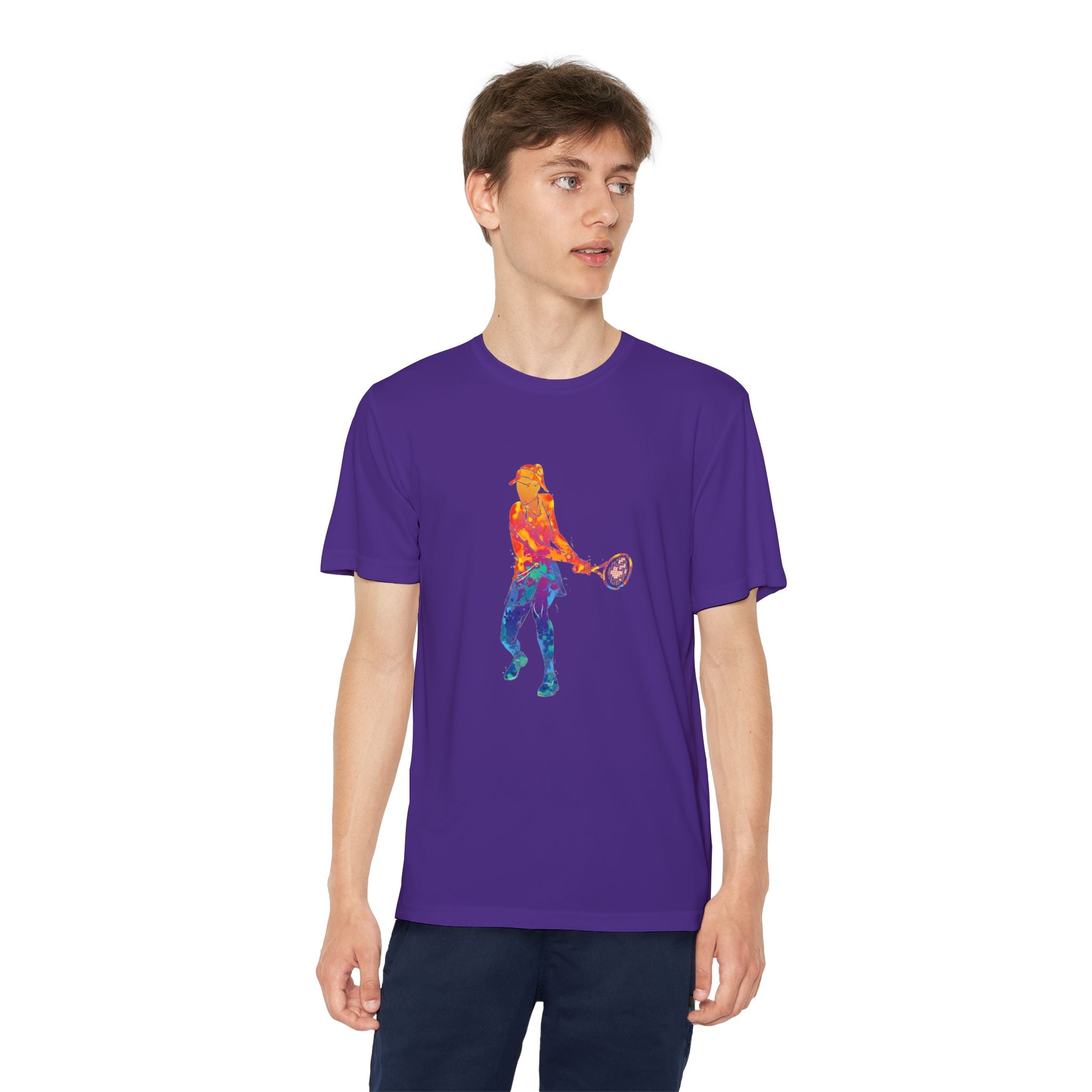 Tennis Youth Sports Graphic Tee, Cool Athletic Shirt for Kids, Perfect for Sports Events, Team Spirit, Birthday Gift, Summer Activities