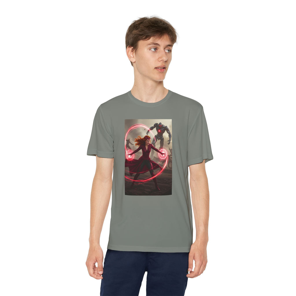 Superhero Youth T-Shirt Sports Graphic Tee, Cool Athletic Shirt for Kids