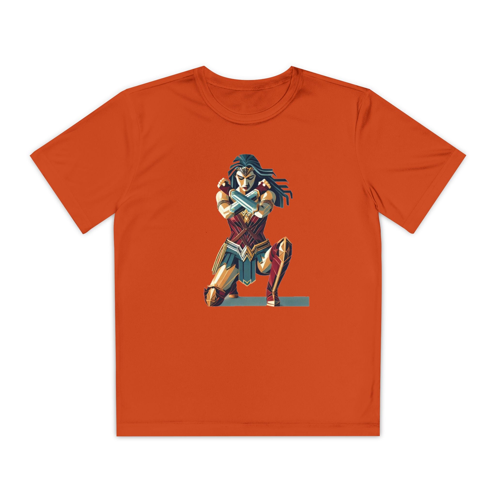 Wonder Woman Youth T-Shirt Sports Graphic Tee, Cool Athletic Shirt for Kids, Perfect for Sports Events, Team Spirit