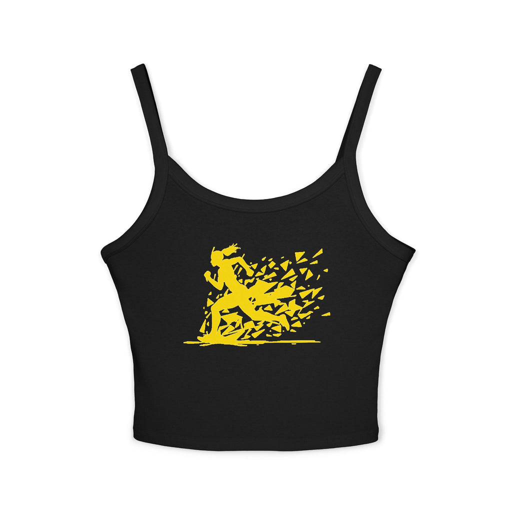 Running Woman Tank Top, Athletic Workout Top, Fitness Sleeveless Shirt, Jogging Muscle Tee, Exercise Gym Cami