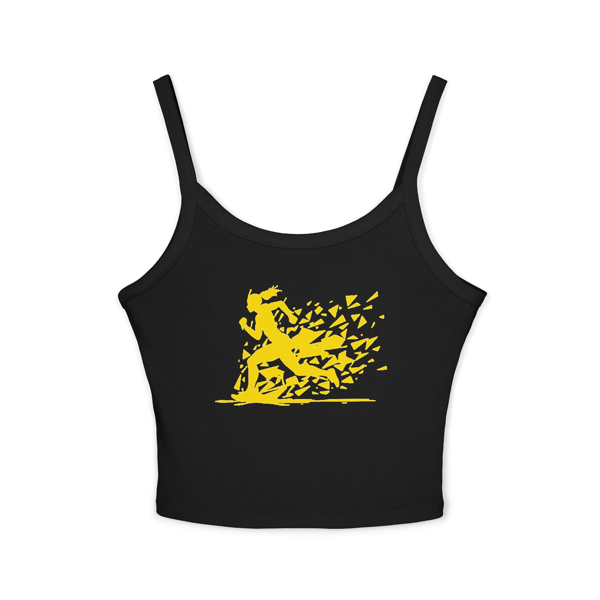 Running Woman Tank Top, Athletic Workout Top, Fitness Sleeveless Shirt, Jogging Muscle Tee, Exercise Gym Cami