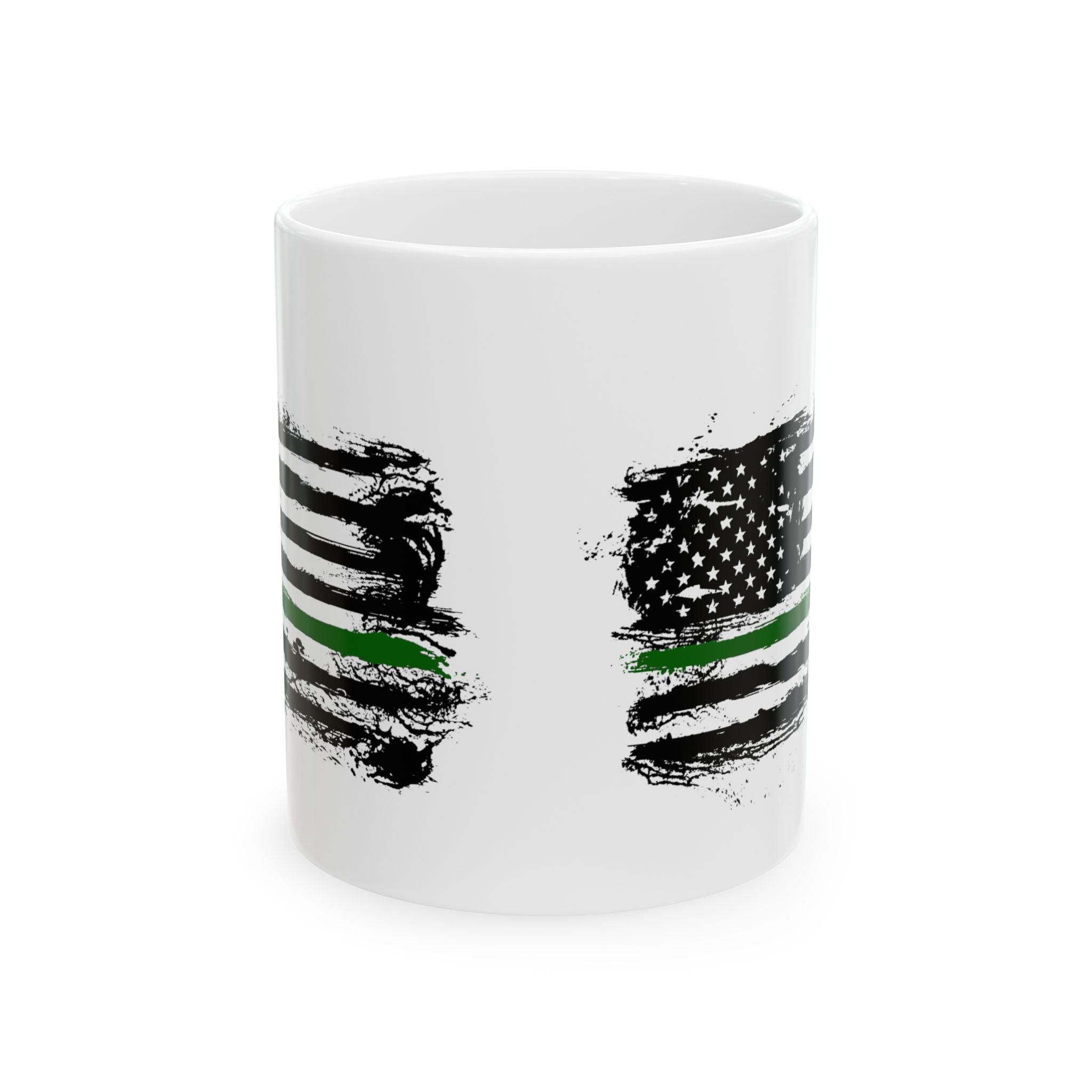 Thin Green Line Flag Patriotic Coffee & Tea Mug