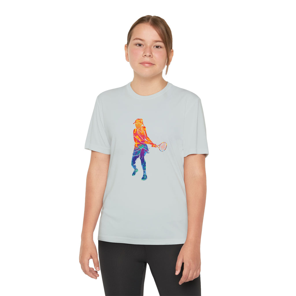 Tennis Youth Sports Graphic Tee, Cool Athletic Shirt for Kids, Perfect for Sports Events, Team Spirit, Birthday Gift, Summer Activities