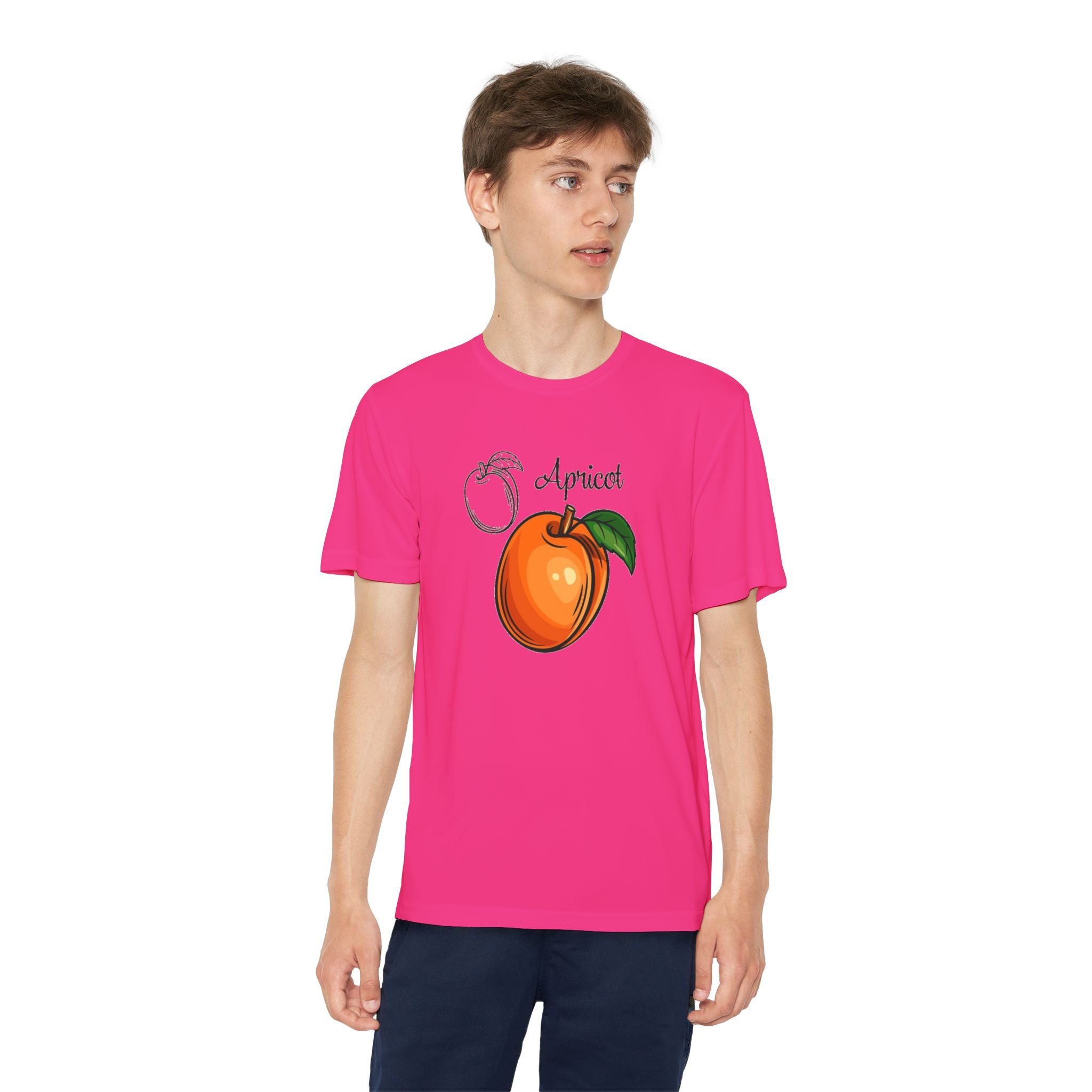 Apricot Youth T-Shirt Sports Graphic Tee, Cool Athletic Shirt for Kids, Perfect for Sports Events, Team Spirit