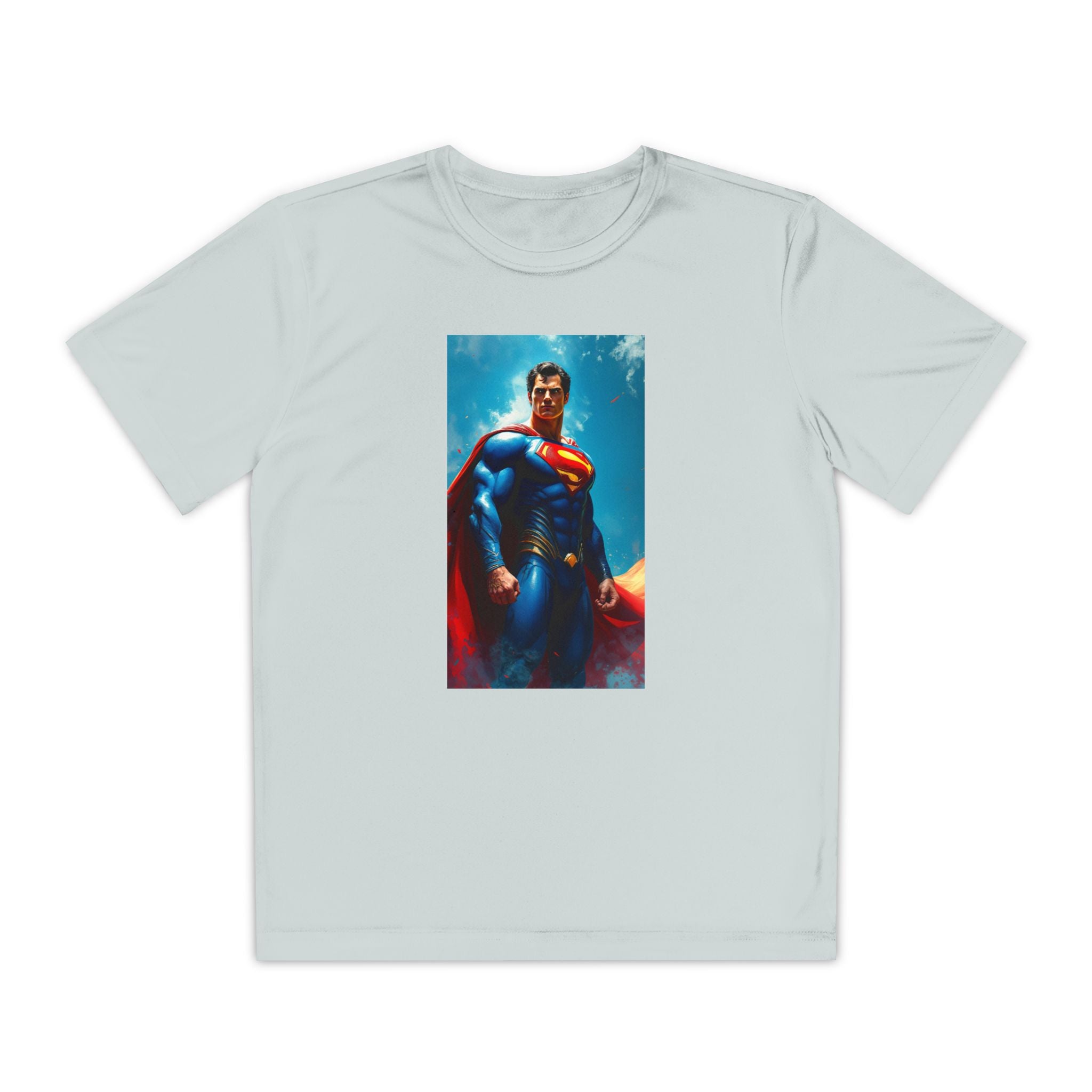 Superman Superhero Marvel T-Shirt, Youth Competitor Tee,  Kids Comic Book Hero Top, Children's Graphic Tee, Youth Super Power T-Shirt