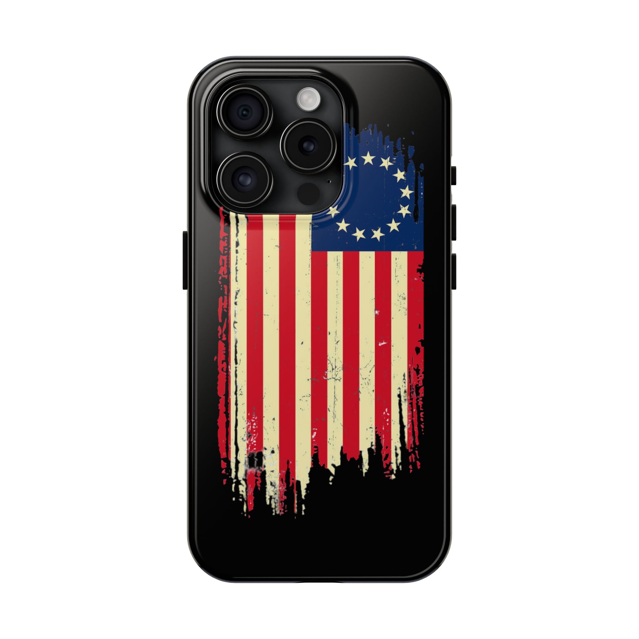 Patriotic Phone Cases with Vintage Flag Design, Tough Case for Independence Day, Memorial Day, 4th of July, Gift for Veterans, USA Pride