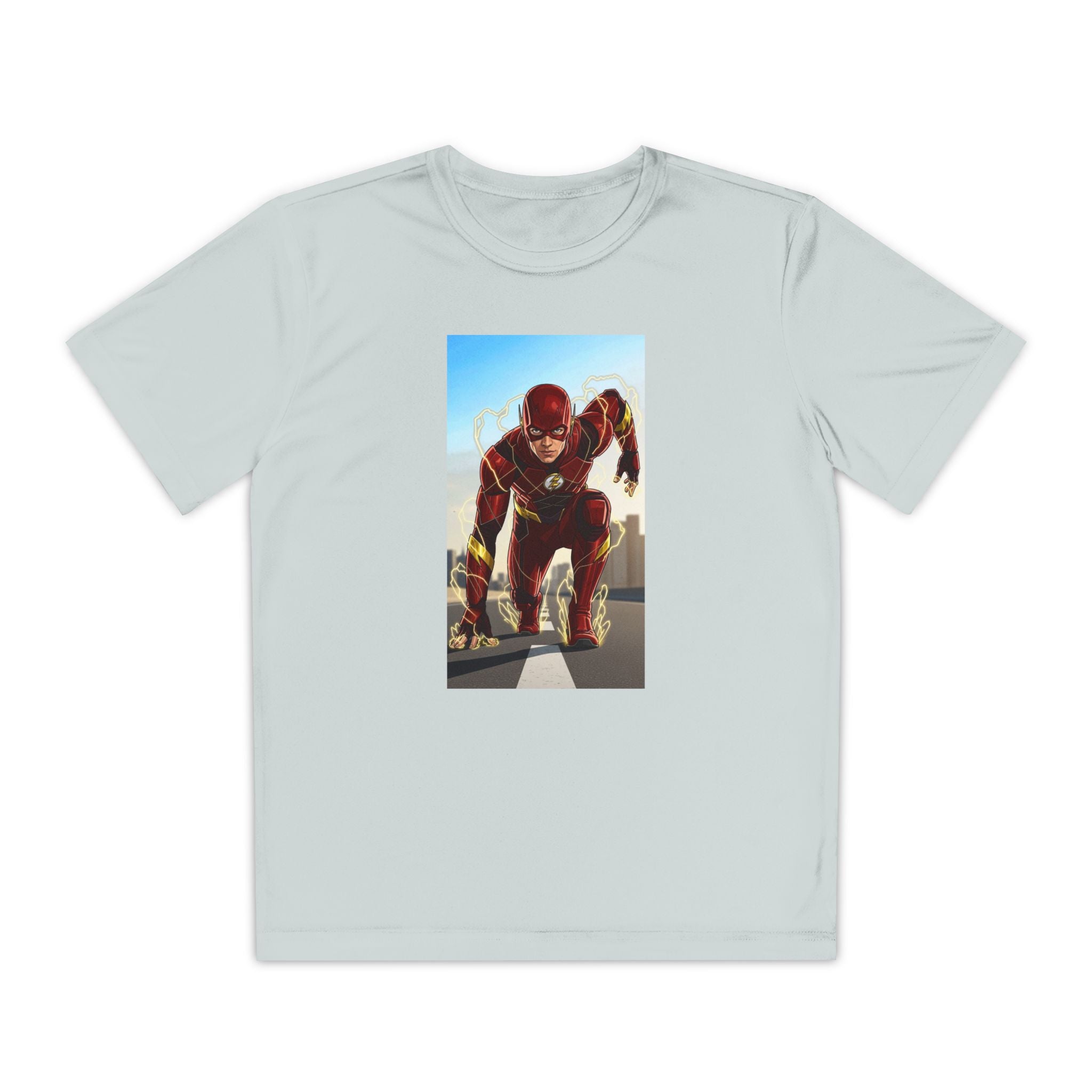 The Flash Superhero Marvel Youth T-Shirt, Kid's Superhero Tee, Children's Graphic Shirt, Comic Book Character Top, Kids Costume Apparel