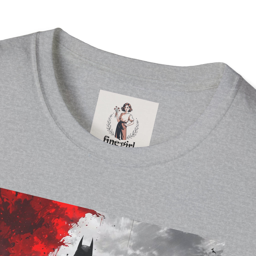 Batman Marvel Unisex Softstyle T-Shirt, Comic Book Tee, Geeky Clothing, Cosplay Costume Top