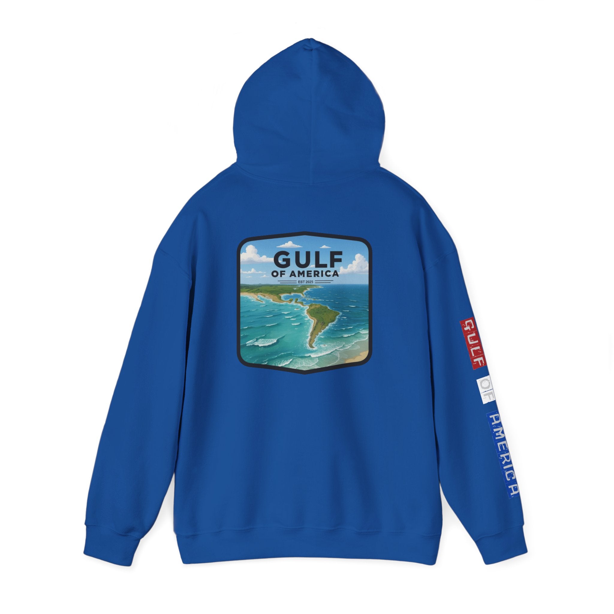Gulf Of America Patriotic Hoodie, USA Patriotism Sweatshirt, American Flag Pullover, Independence Day Apparel, Fourth of July Gift