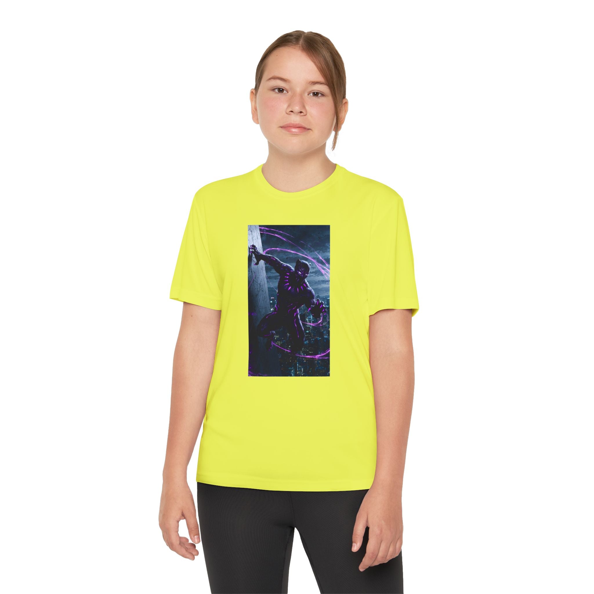 The Black Panther Superhero Marvel Patriotic, Kids Graphic T-Shirt, Boys Hero Top, Girls Comic Book Clothing, Birthday