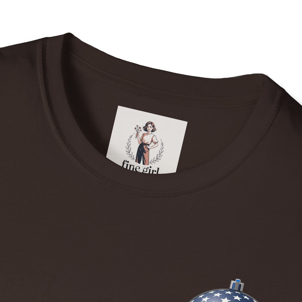 Santa Claus On A Tank Christmas ~ Unisex Softstyle T-Shirt