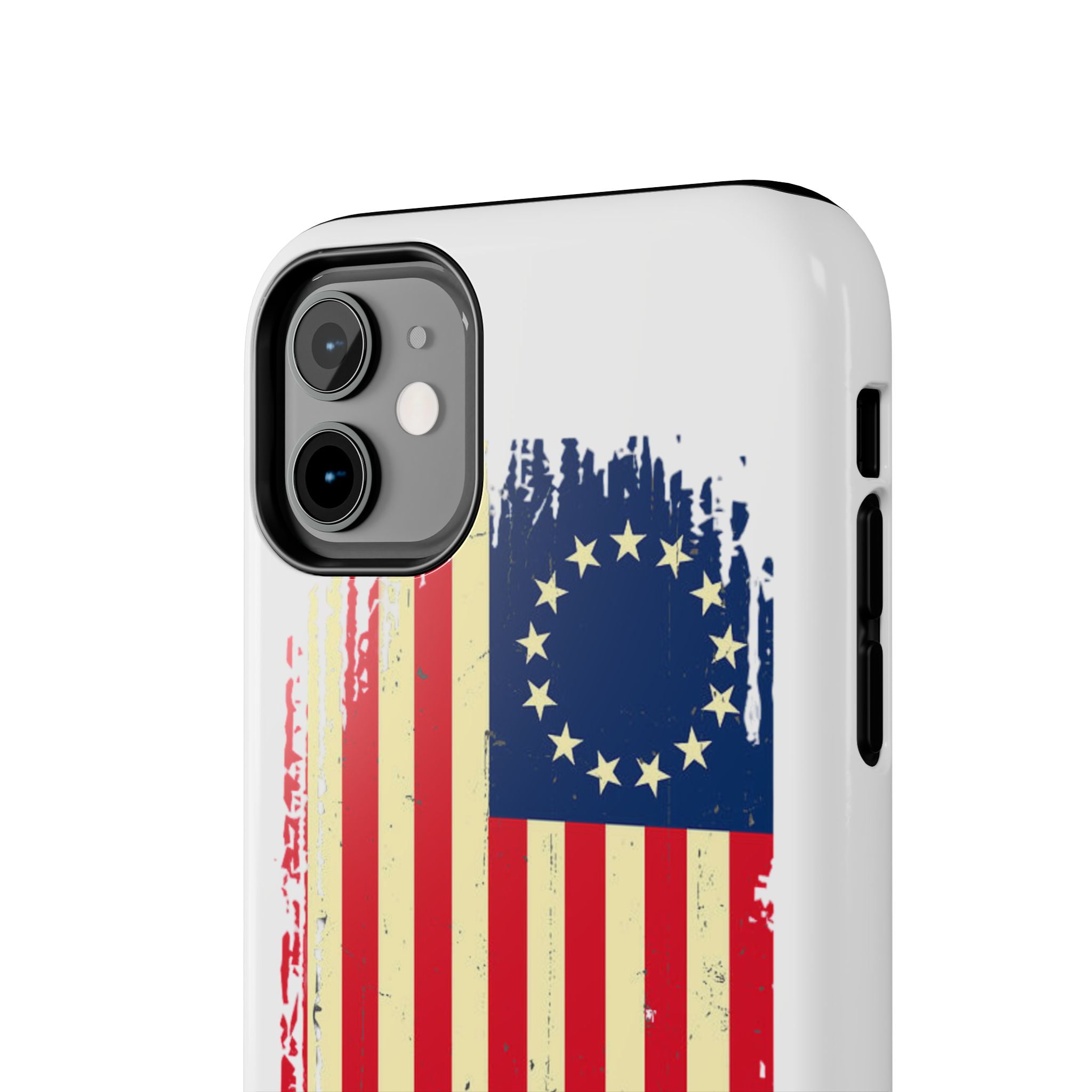 Patriotic Phone Cases with Vintage Flag Design, Tough Case for Independence Day, Memorial Day, 4th of July, Gift for Veterans, USA Pride