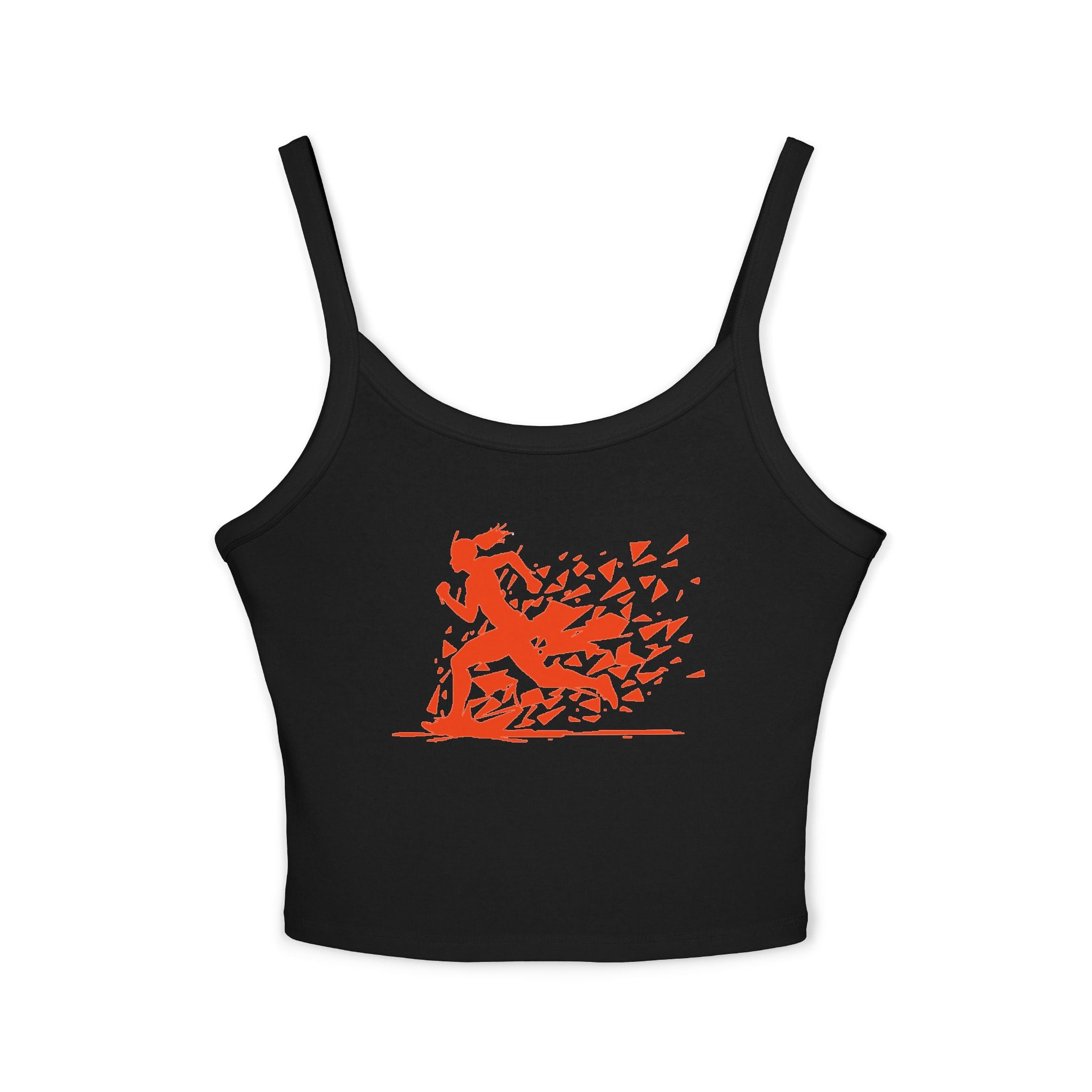 Running Woman Tank Top, Athletic Workout Top, Fitness Sleeveless Shirt, Jogging Muscle Tee, Exercise Gym Cami