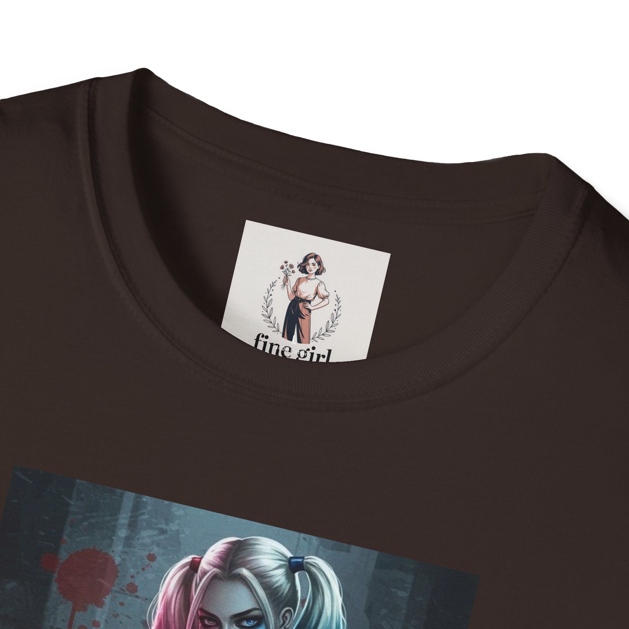 Haily Quinn Superhero Marvel Unisex Softstyle T-Shirt, Comic Book Tee, Graphic Novel Shirt, Geeky Clothing, Cosplay Costume Top