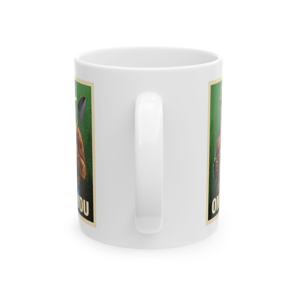 Smokey Bear Firefighter Coffee Mug, Tea Cup, Gift for First Responders, Campfire Enthusiasts, Firefighters Appreciation, Firefighting, Fire