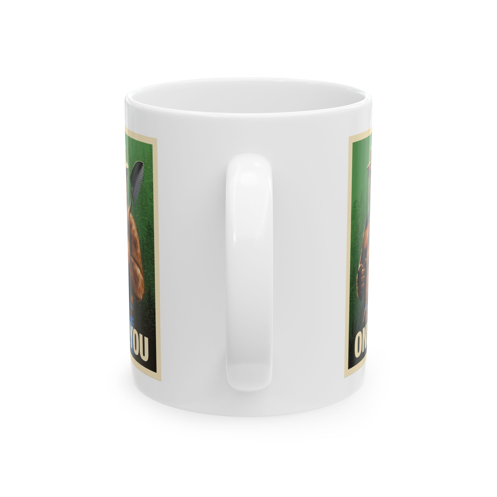 Smokey Bear Firefighter Coffee Mug, Tea Cup, Gift for First Responders, Campfire Enthusiasts, Firefighters Appreciation, Firefighting, Fire