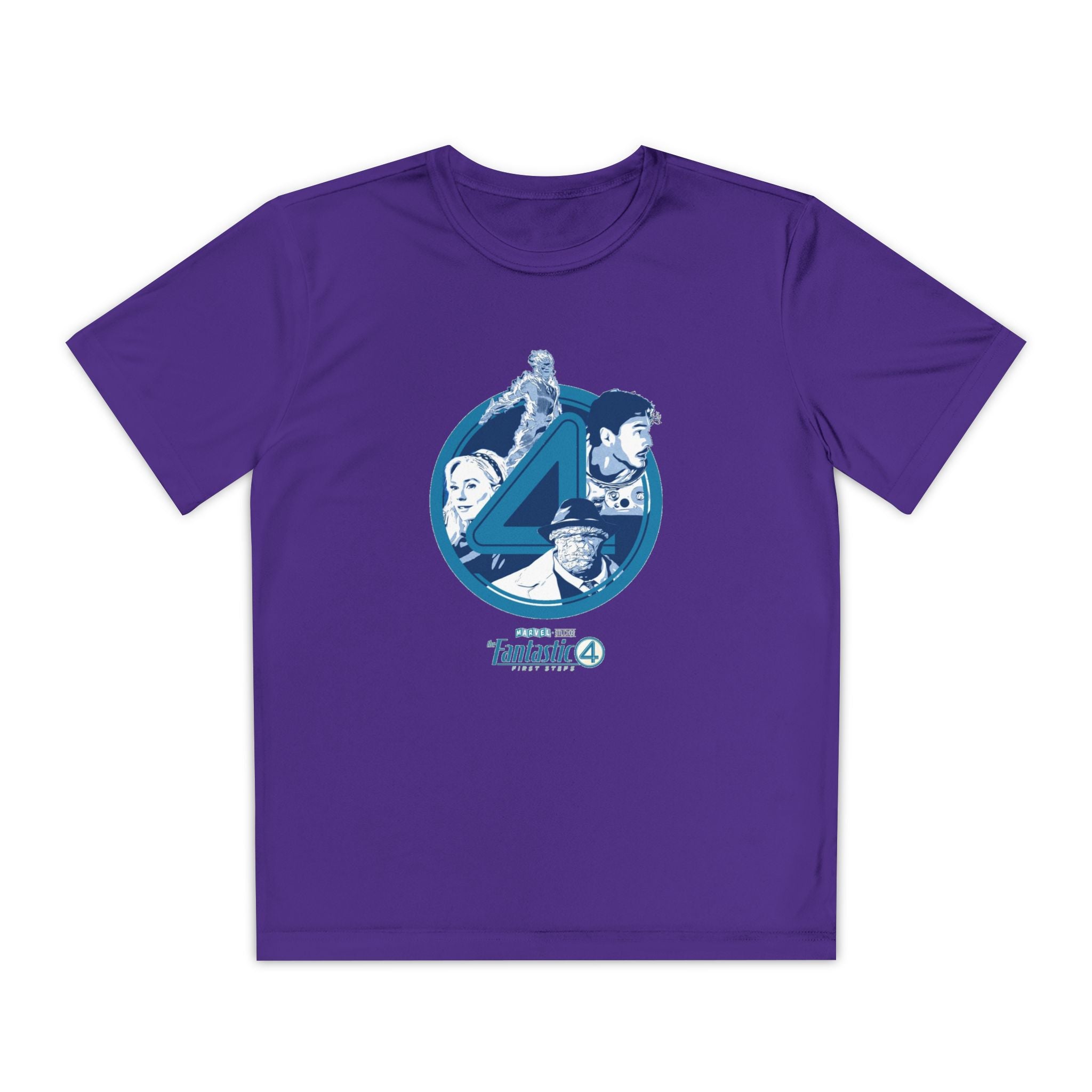 Fantastic 4 Youth T-Shirt Sports Graphic Tee, Cool Athletic Shirt for Kids, Perfect for Sports Events, Team Spirit
