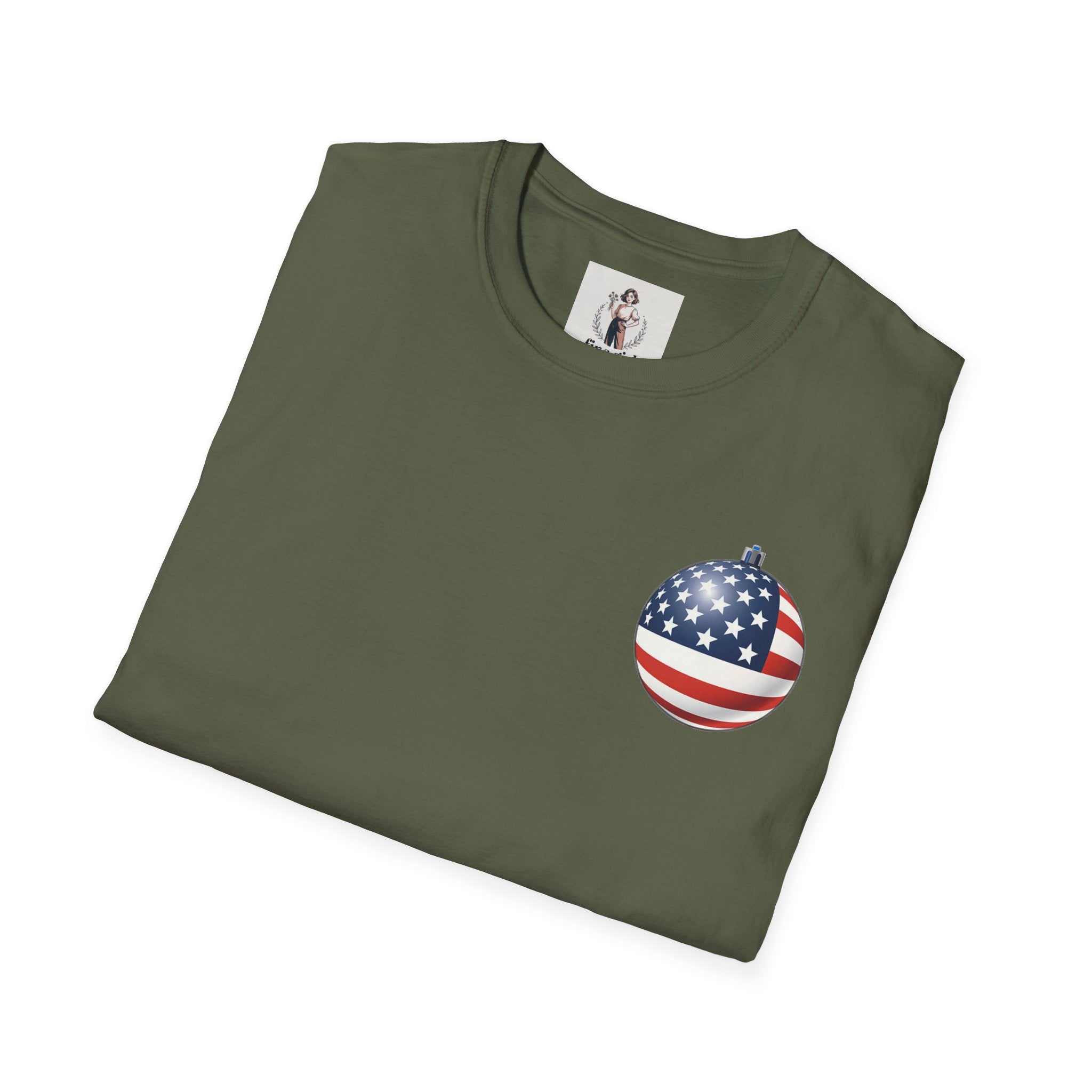 Santa Claus On A Tank Christmas ~ Unisex Softstyle T-Shirt