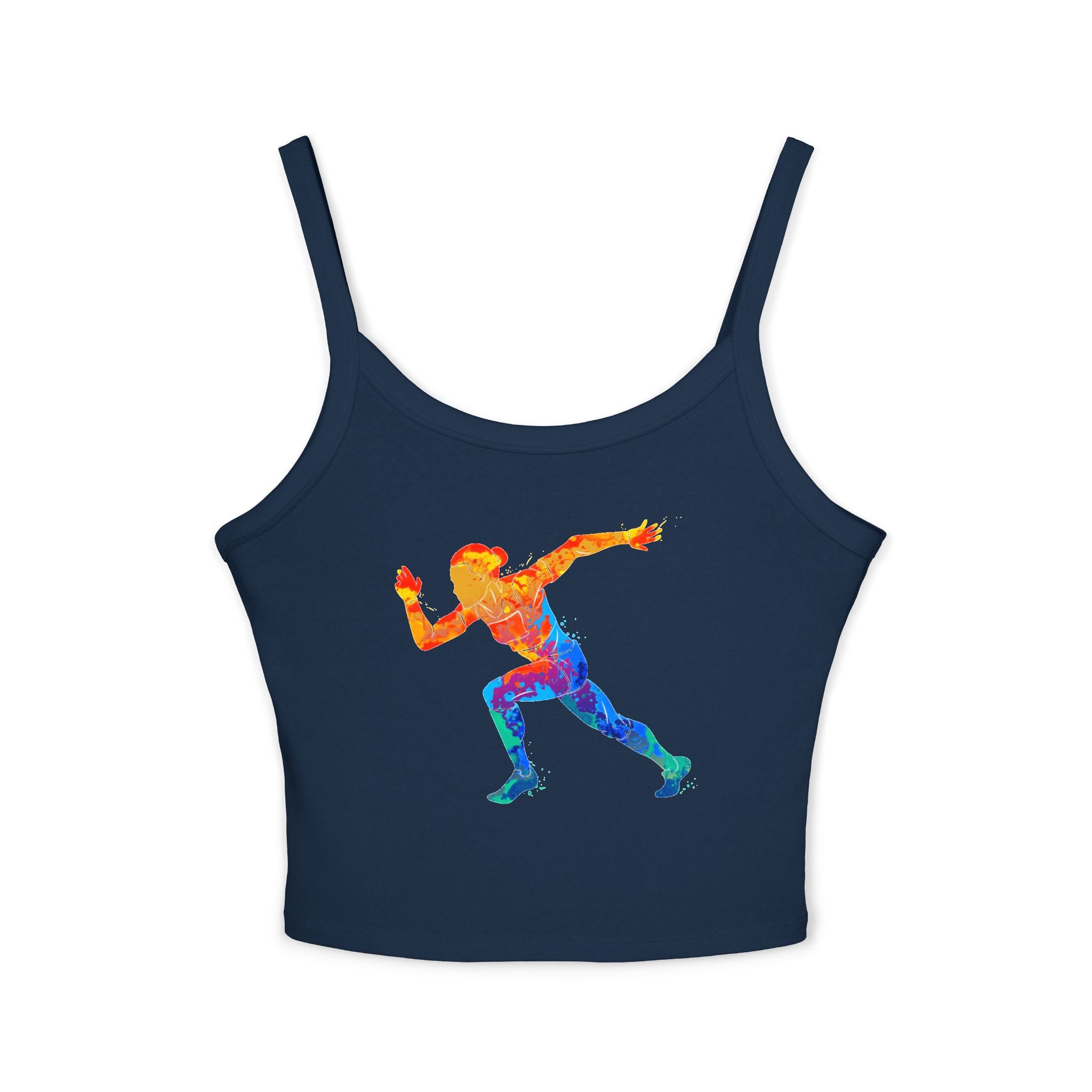 Running Woman Tank Top, Athletic Workout Top, Fitness Sleeveless Shirt, Jogging Muscle Tee, Exercise Gym Cami
