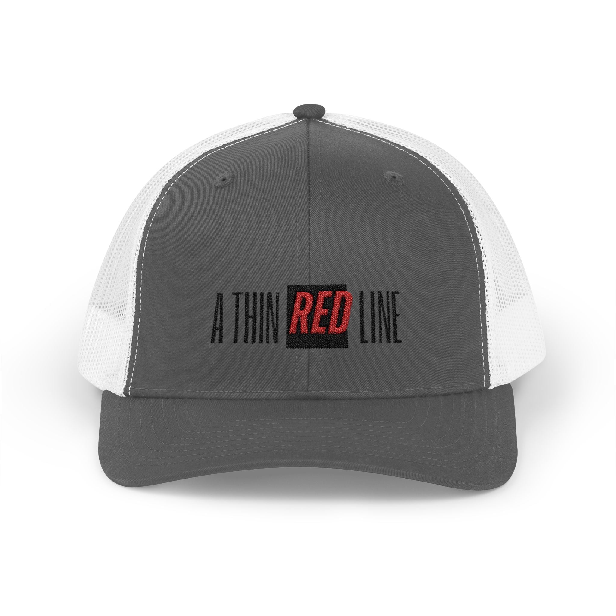 Firefighter Thin Red Line Snapback Trucker Cap with Thin Red Line Design, Ideal for First Responders, Everyday Wear