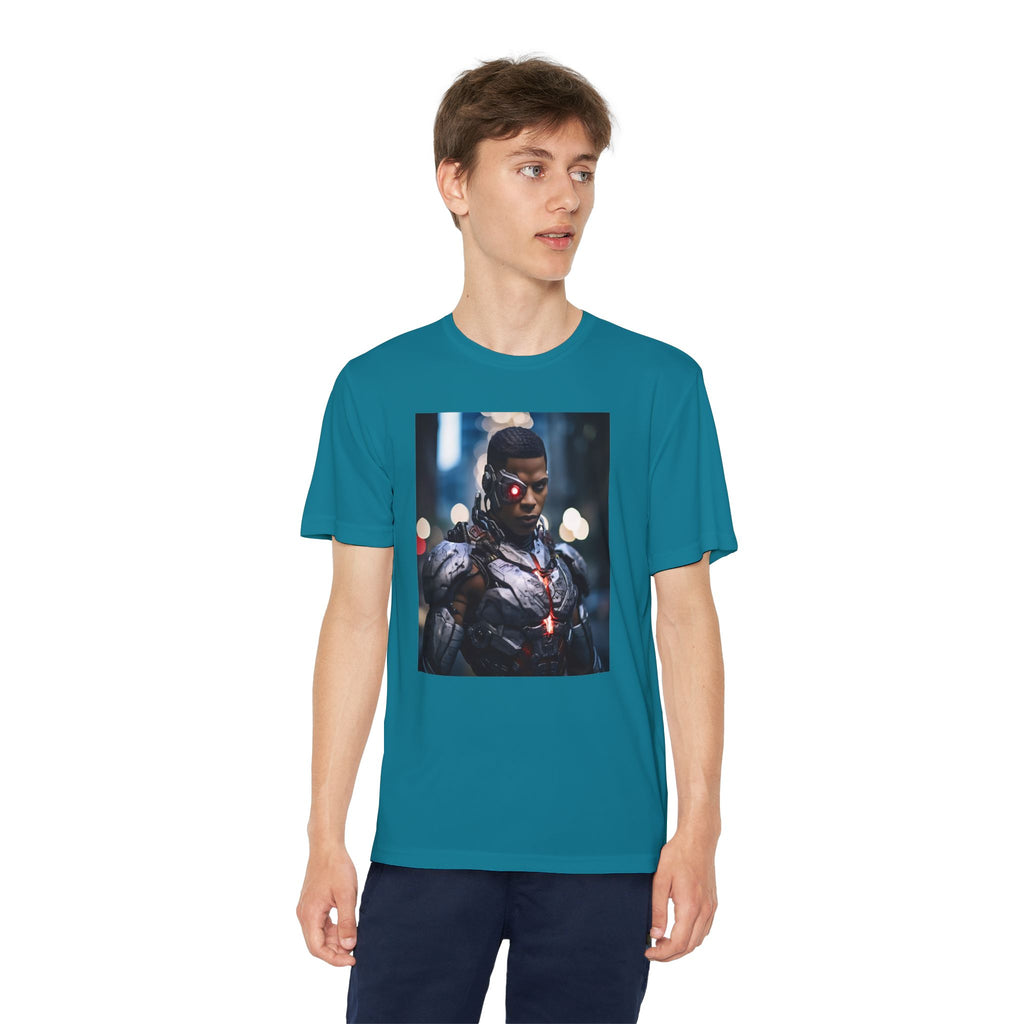 Cyborg Superhero Marvel Patriotic, Kids Graphic T-Shirt, Boys Hero Top, Girls Comic Book Clothing, Birthday