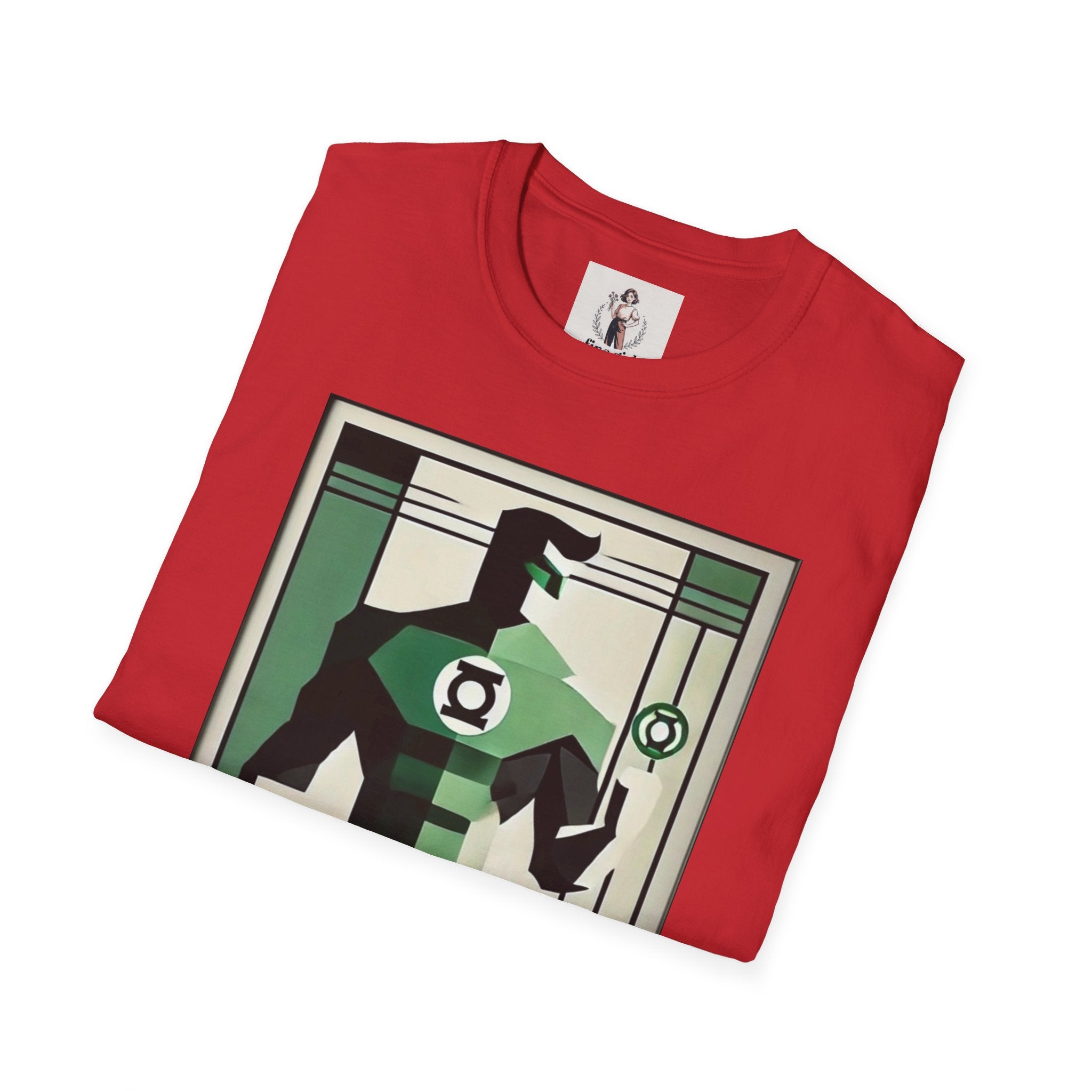 Green Lantern Superhero Marvel Unisex Softstyle T-Shirt, Comic Book Tee, Graphic Novel Shirt, Geeky Clothing, Cosplay Costume Top