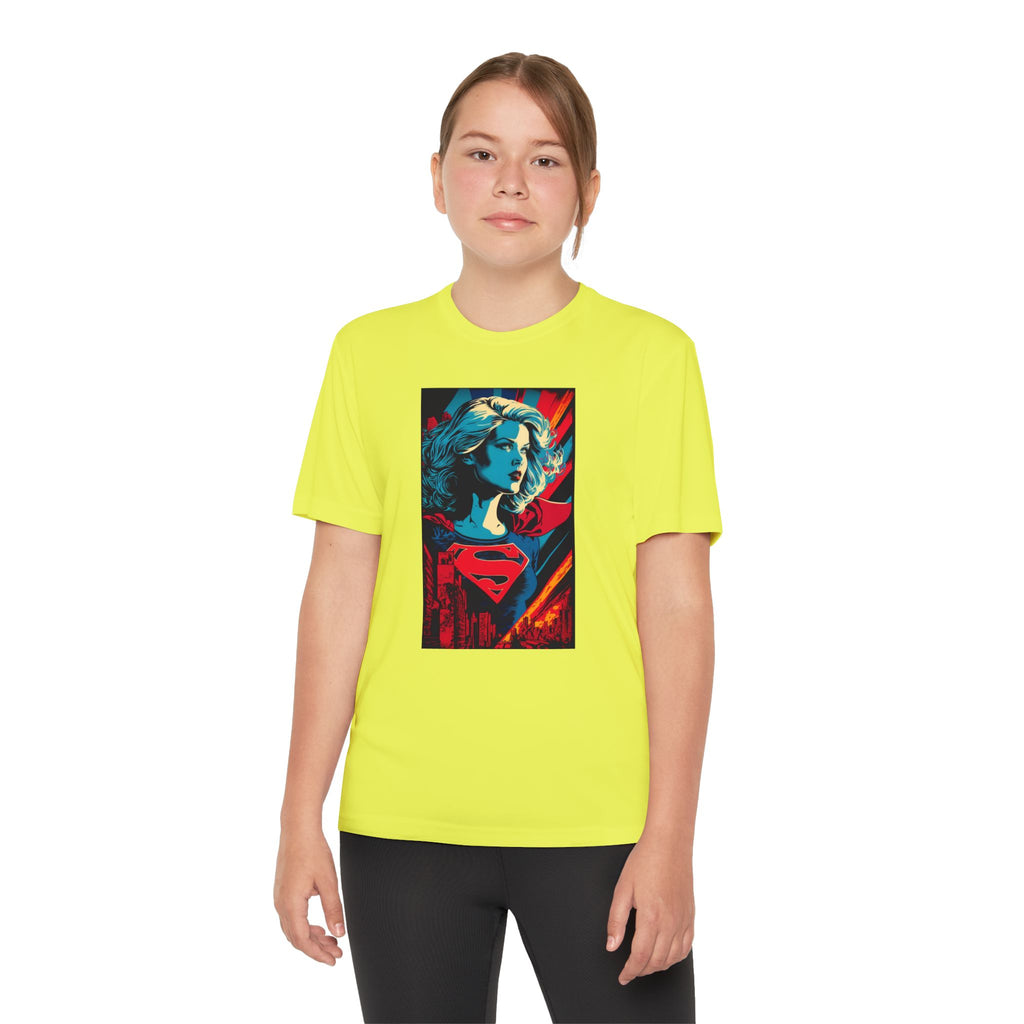 Superhero Youth T-Shirt Sports Graphic Tee, Cool Athletic Shirt for Kids