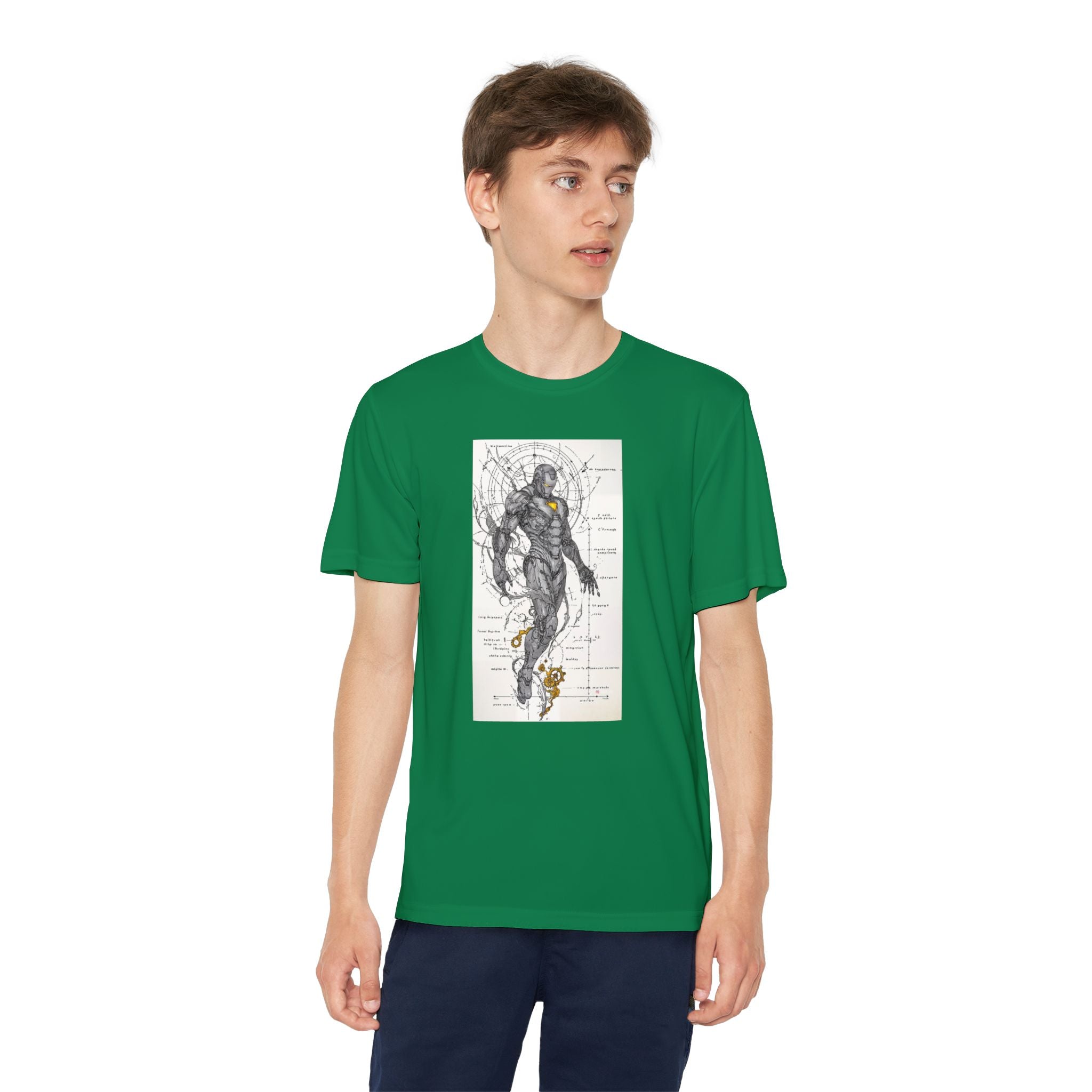 Superhero Youth T-Shirt Sports Graphic Tee, Cool Athletic Shirt for Kids