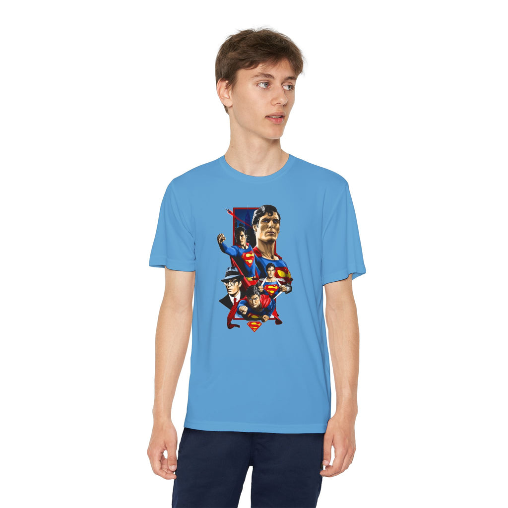 Superman Youth T-Shirt Sports Graphic Tee, Cool Athletic Shirt for Kids, Perfect for Sports Events, Team Spirit