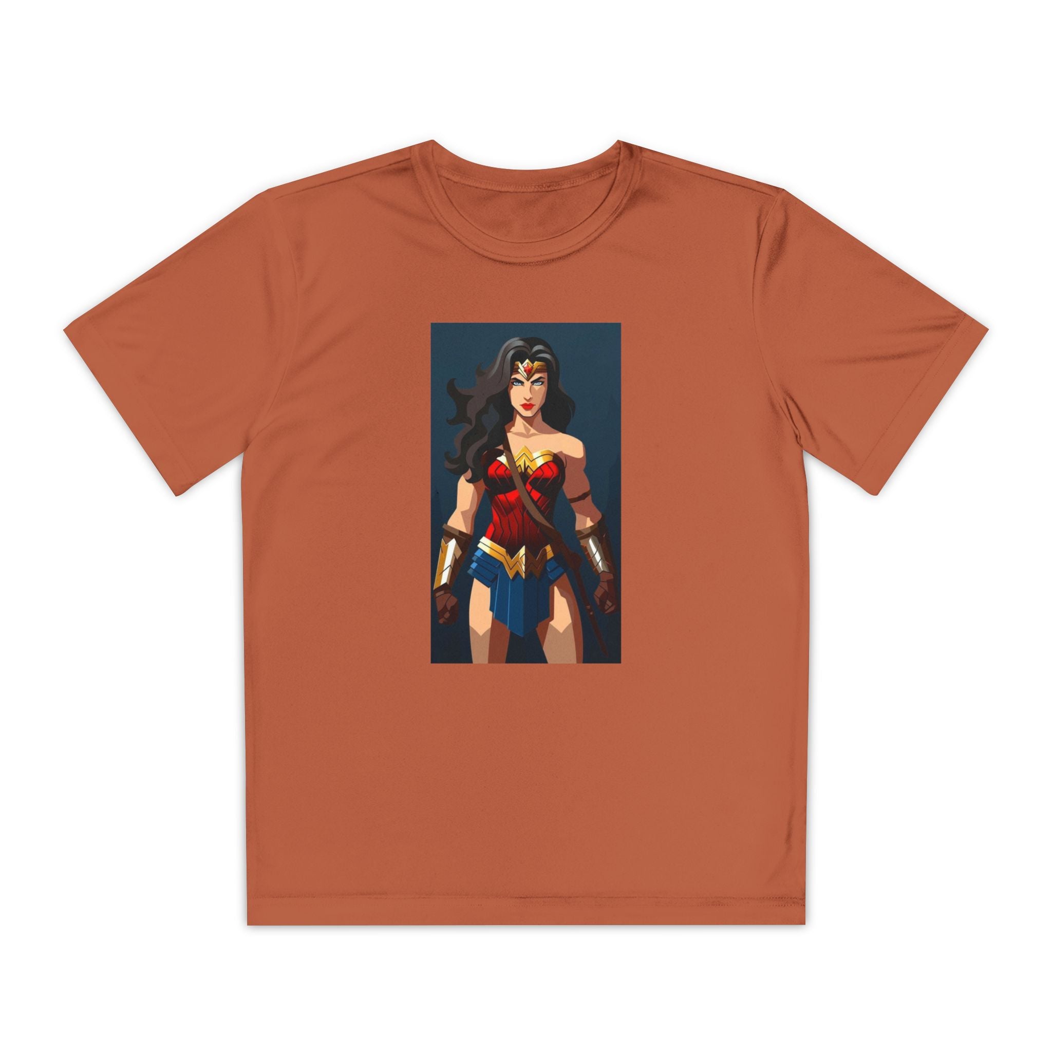 Superhero Youth T-Shirt Sports Graphic Tee, Cool Athletic Shirt for Kids