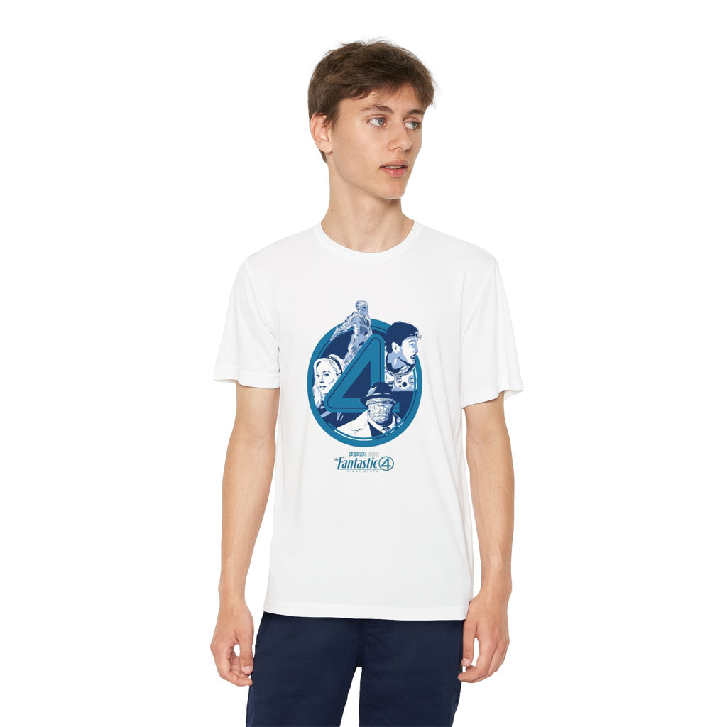 Fantastic 4 Youth T-Shirt Sports Graphic Tee, Cool Athletic Shirt for Kids, Perfect for Sports Events, Team Spirit