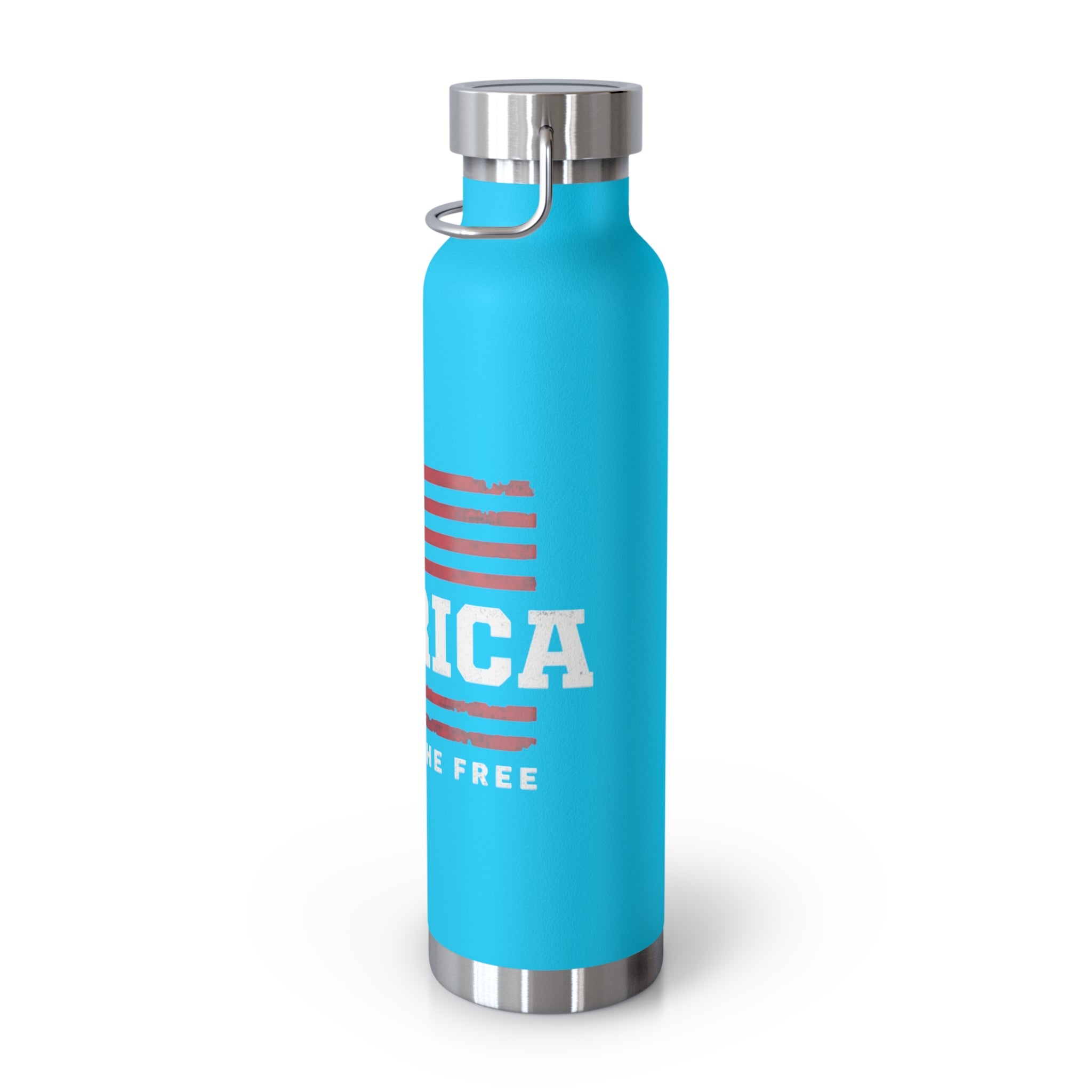 Merica Flag Patriotic Copper Insulated Water Bottle