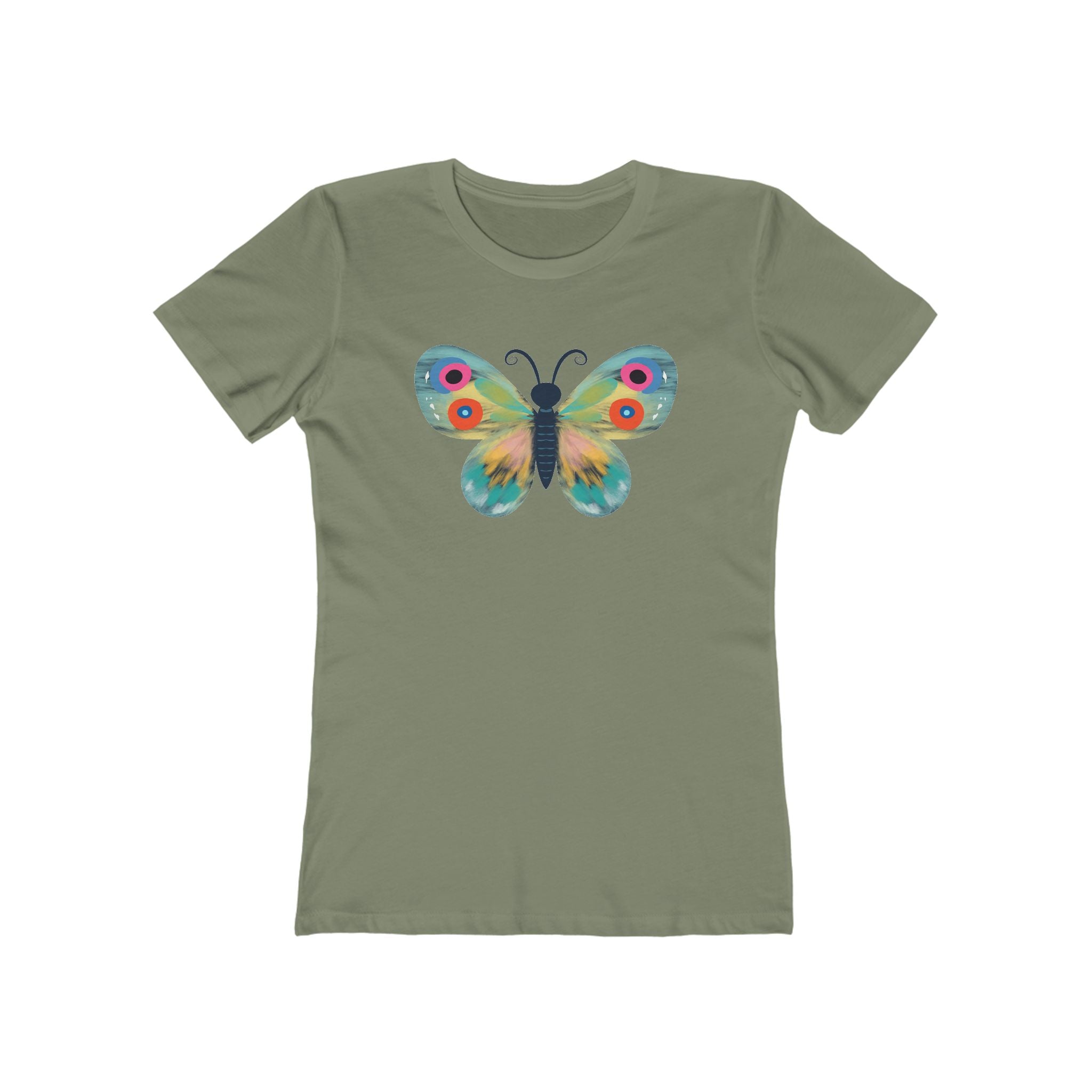 Butterfly Women's Tshirt, Butterfly Graphic Tee, Women's Butterfly Shirt, Butterfly Print Shirt, Boho Butterfly Tee