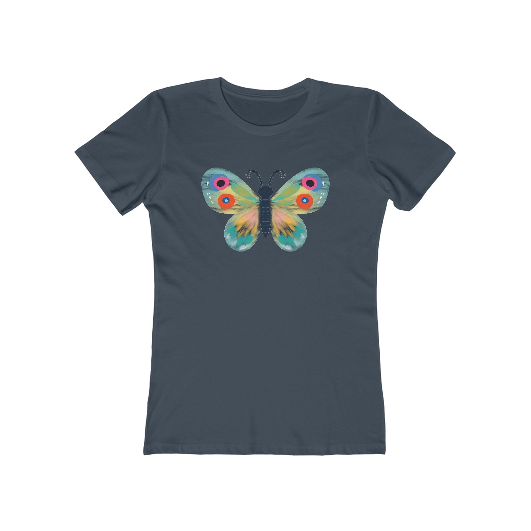 Butterfly Women's Tshirt, Butterfly Graphic Tee, Women's Butterfly Shirt, Butterfly Print Shirt, Boho Butterfly Tee