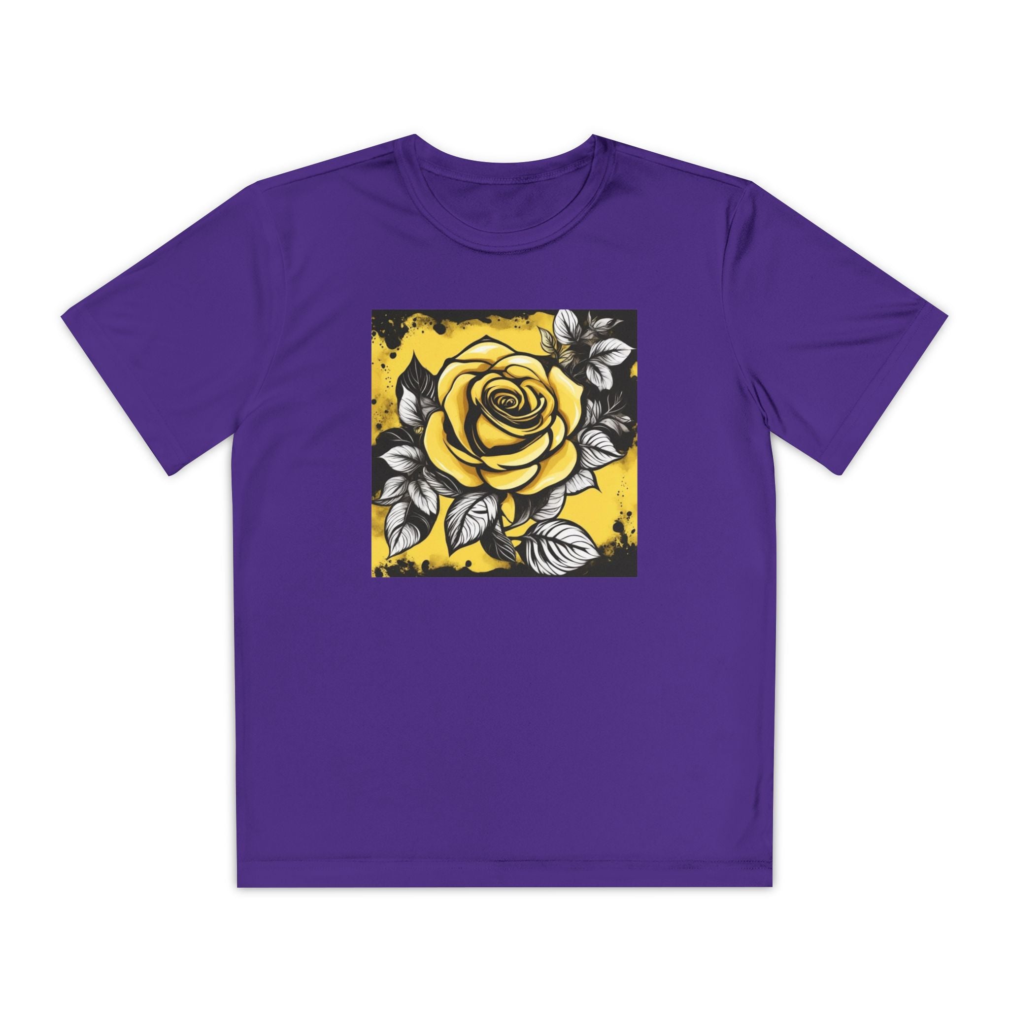 Flower Youth Tshirt, Girls Floral Tee, Kids Spring Shirt, Children's Botanical Top, Teen Blossom T-Shirt