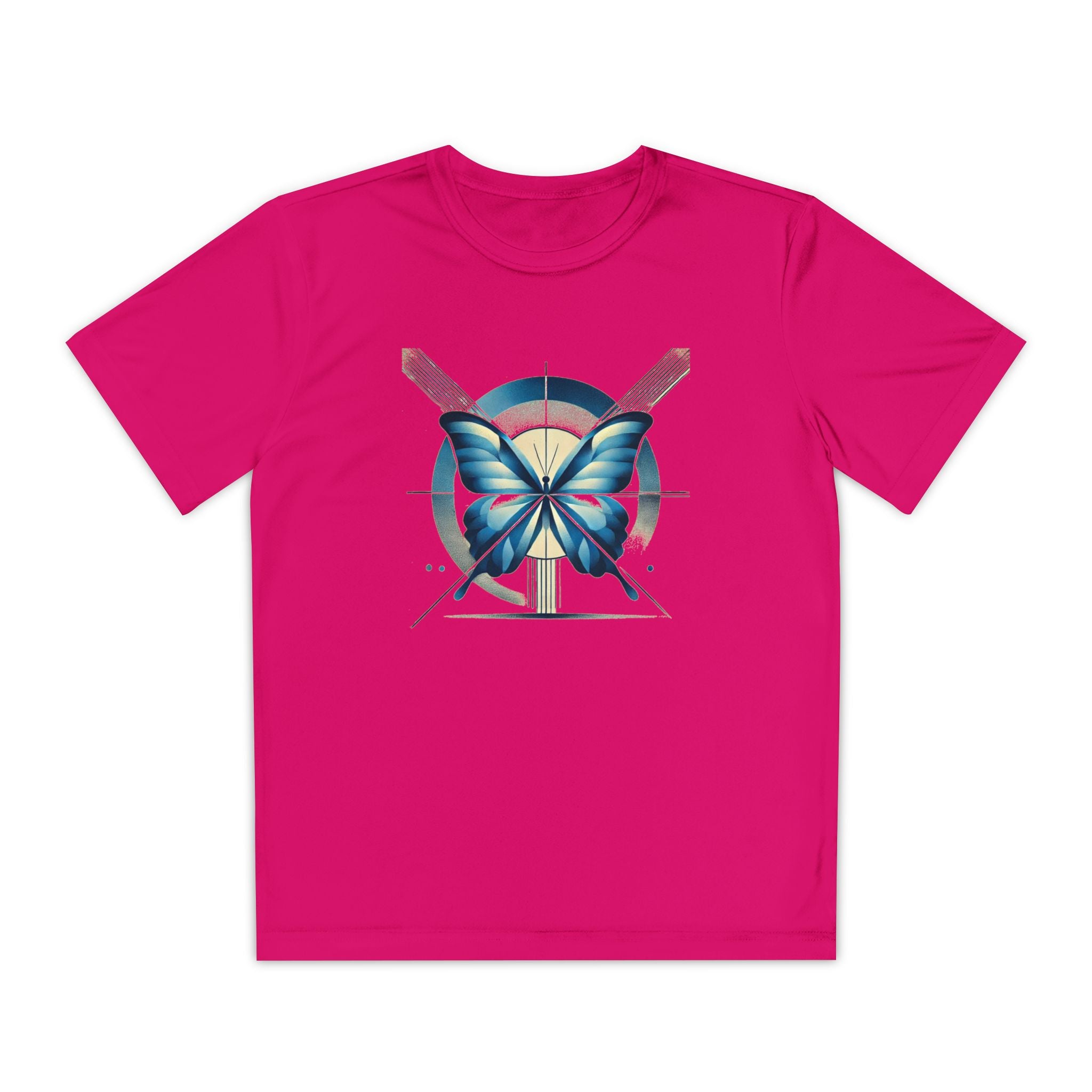 Butterffy Youth T-Shirt Sports Graphic Tee, Cool Athletic Shirt for Kids, Perfect for Sports Events, Team Spirit