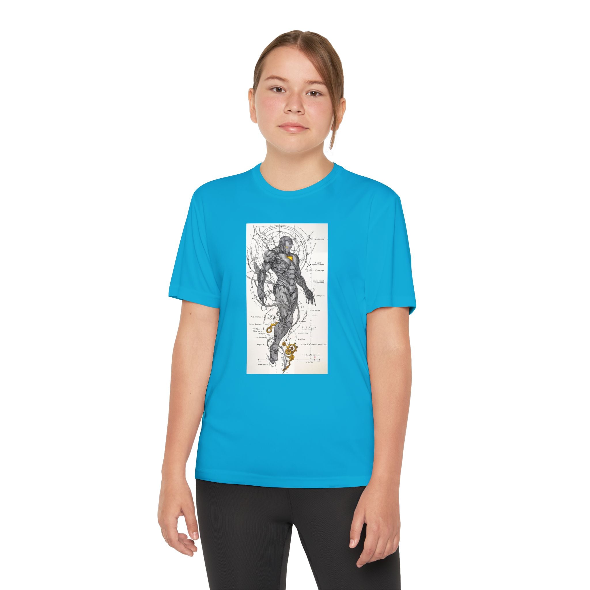 Superhero Youth T-Shirt Sports Graphic Tee, Cool Athletic Shirt for Kids