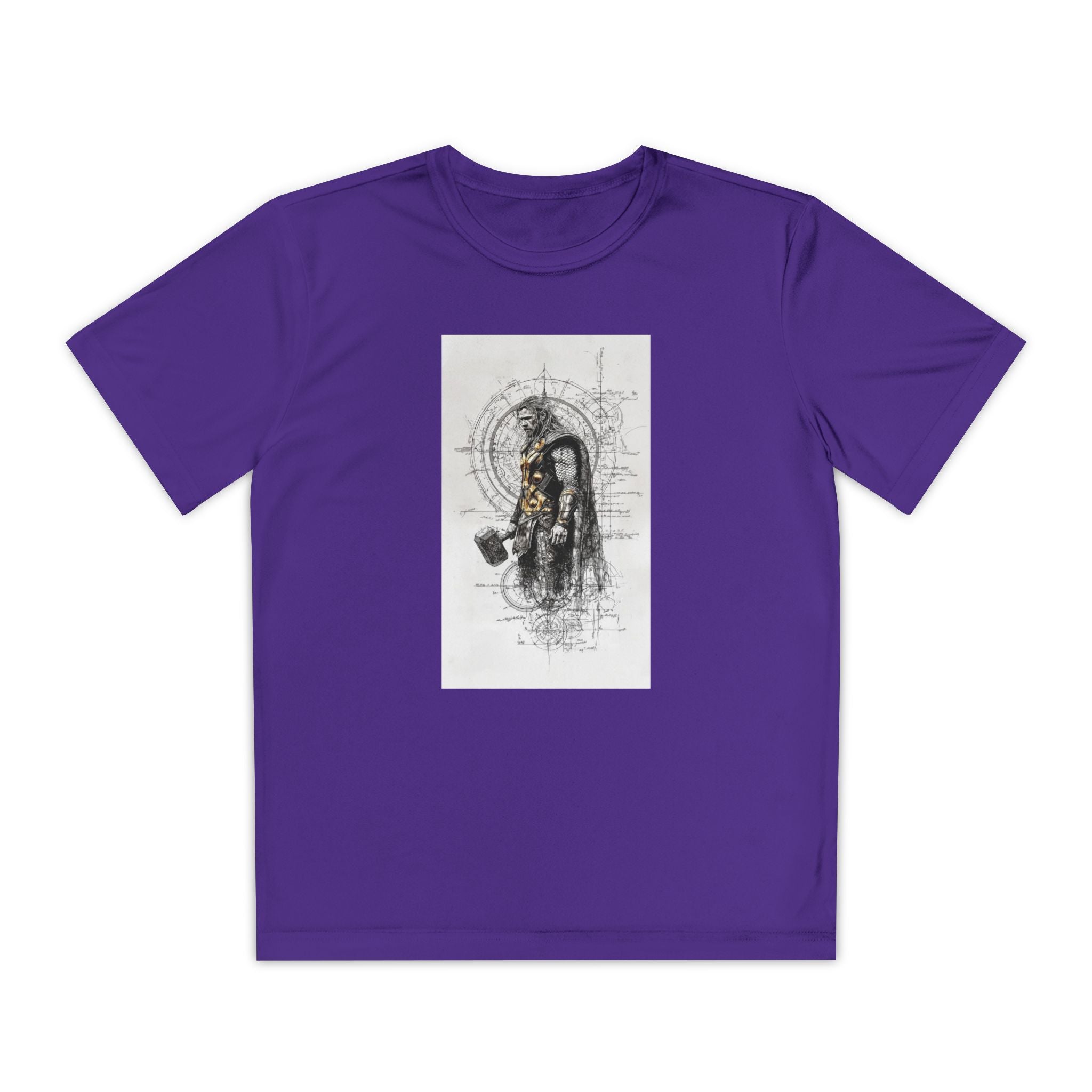 Superhero Youth T-Shirt Sports Graphic Tee, Cool Athletic Shirt for Kids