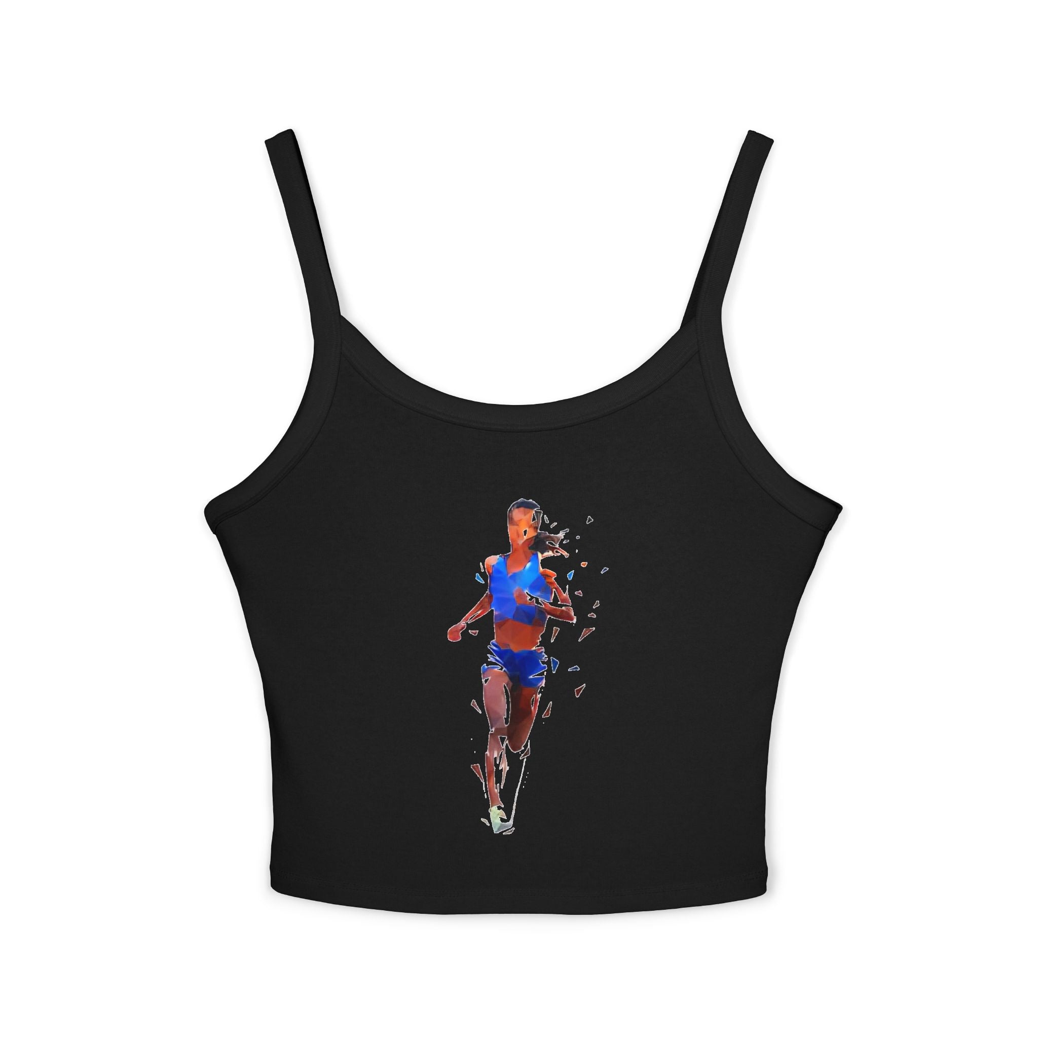 Running Woman Tank Top, Athletic Workout Top, Fitness Sleeveless Shirt, Jogging Muscle Tee, Exercise Gym Cami