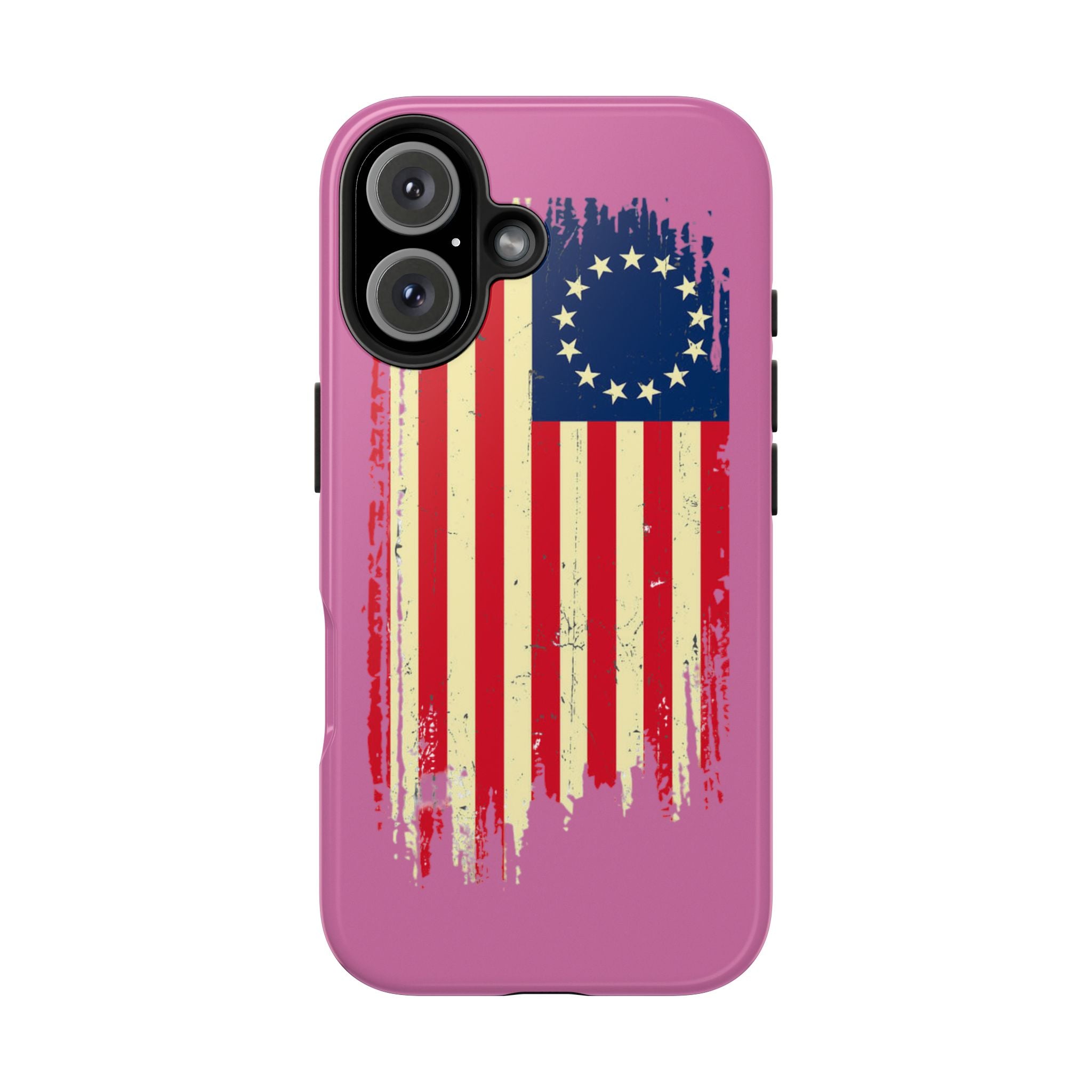 Patriotic Phone Cases with Vintage Flag Design, Tough Case for Independence Day, Memorial Day, 4th of July, Gift for Veterans, USA Pride