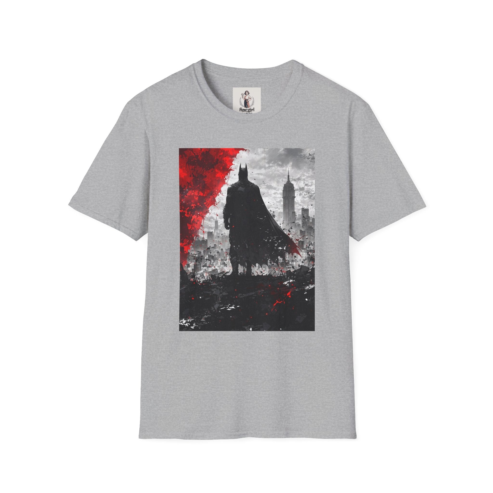 Batman Marvel Unisex Softstyle T-Shirt, Comic Book Tee, Geeky Clothing, Cosplay Costume Top