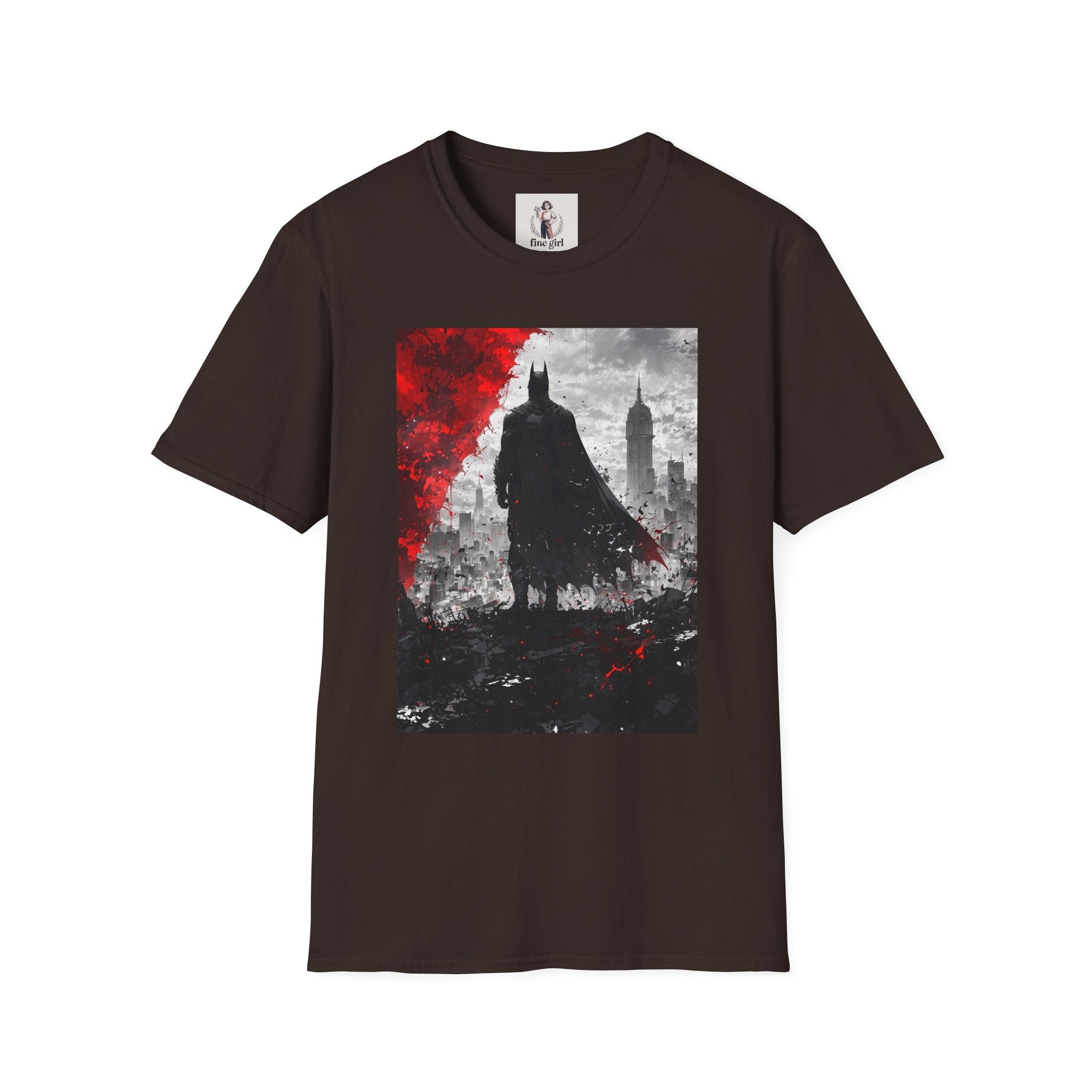 Batman Marvel Unisex Softstyle T-Shirt, Comic Book Tee, Geeky Clothing, Cosplay Costume Top